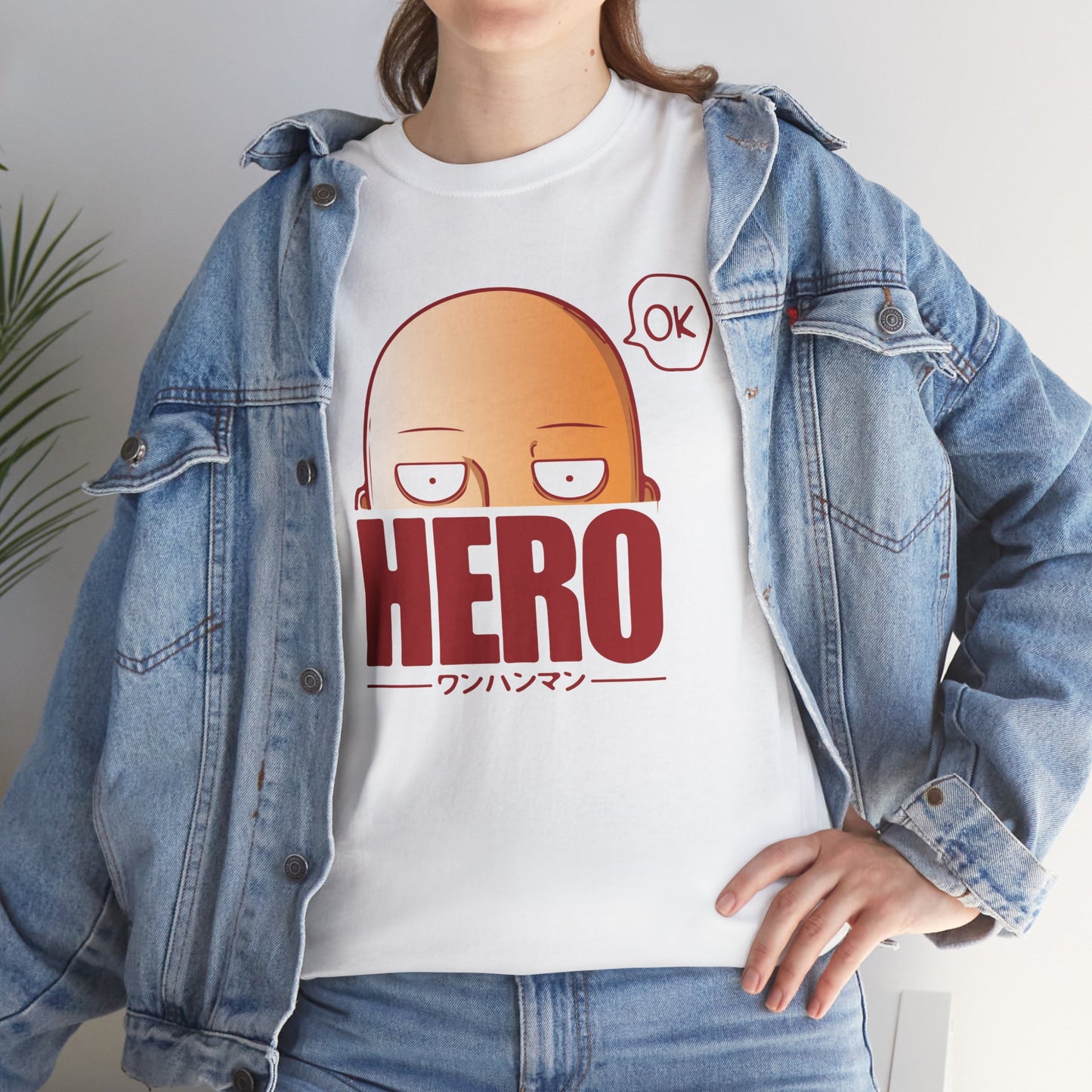 Hero Unisex Heavy Cotton Tee - One Punch Man Design