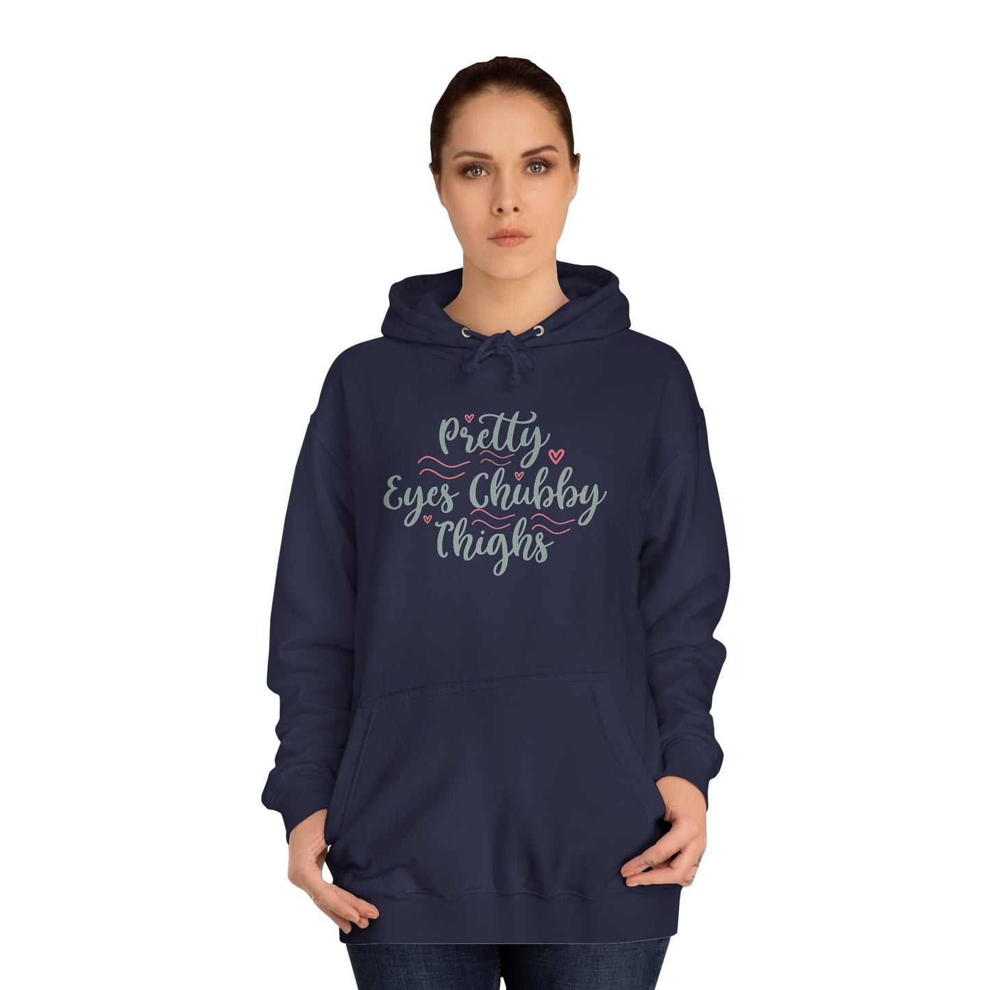 Chubby Chicks College Hoodie