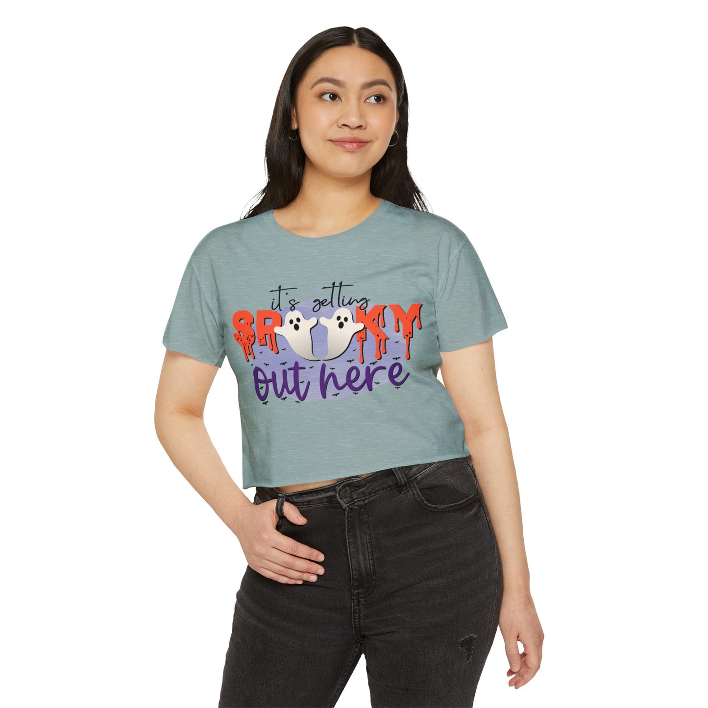 Spooky Halloween Women's Festival Crop Top