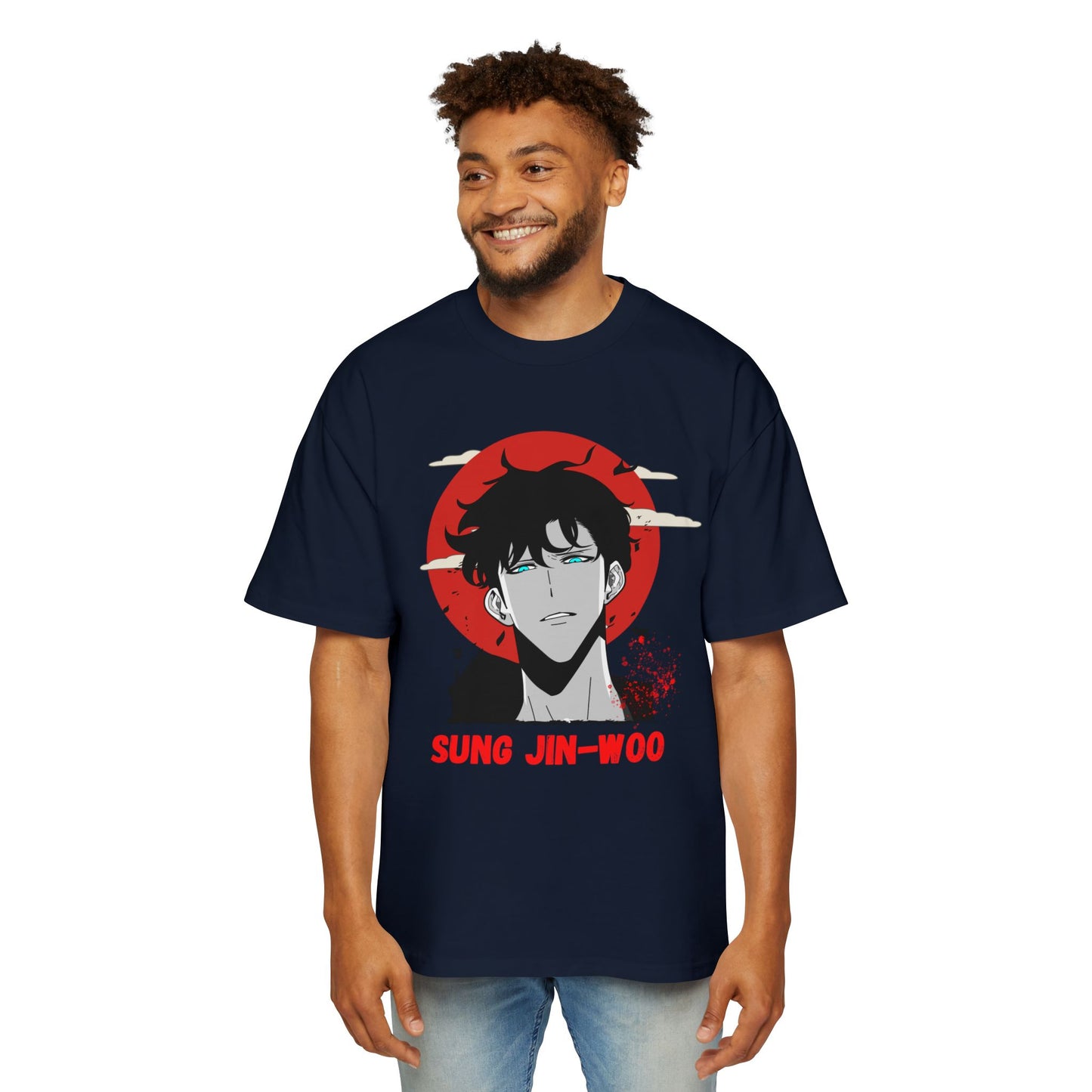 Sung Jin-Woo Graphic Oversized Tee for Anime Fans premium quality
