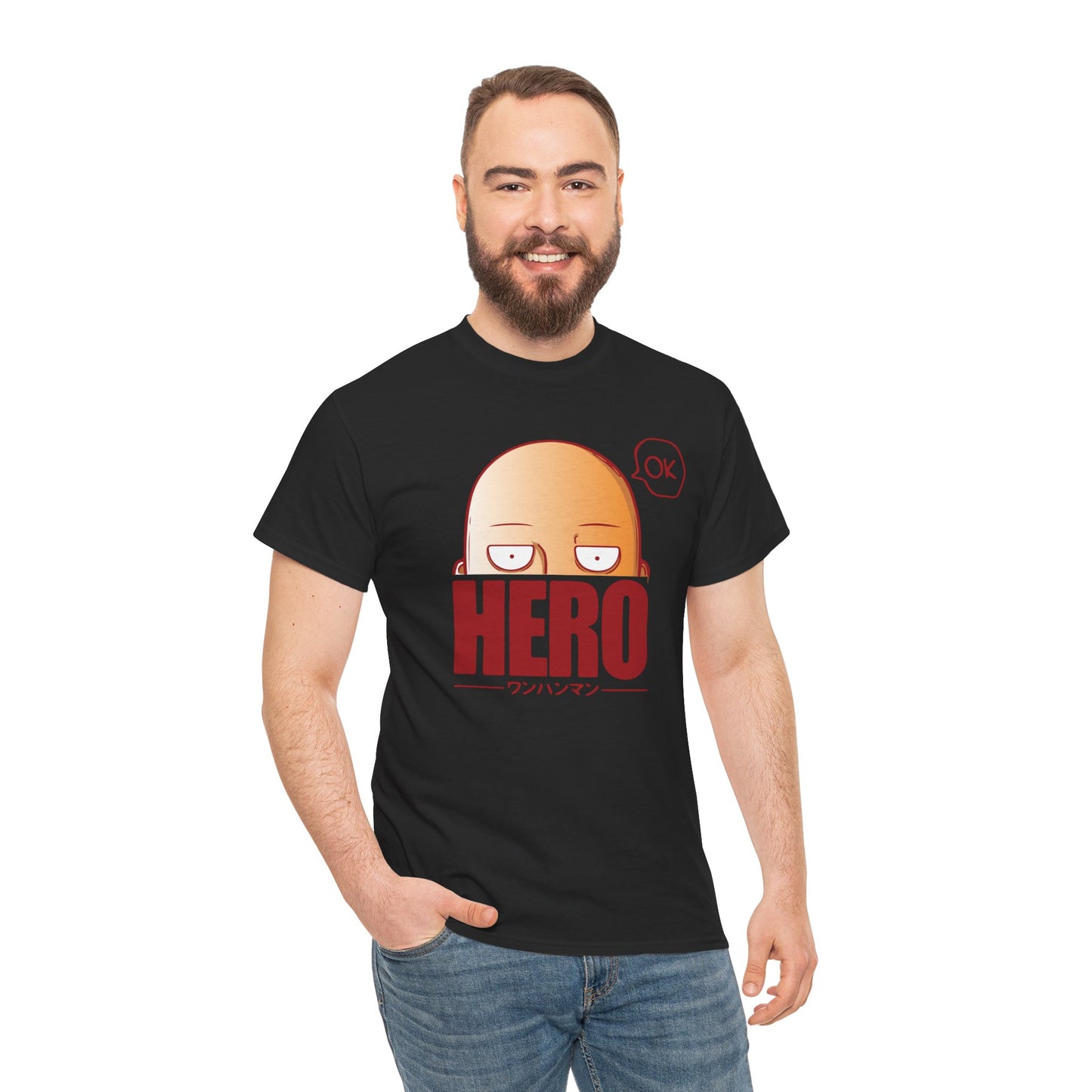Hero Unisex Heavy Cotton Tee - One Punch Man Design