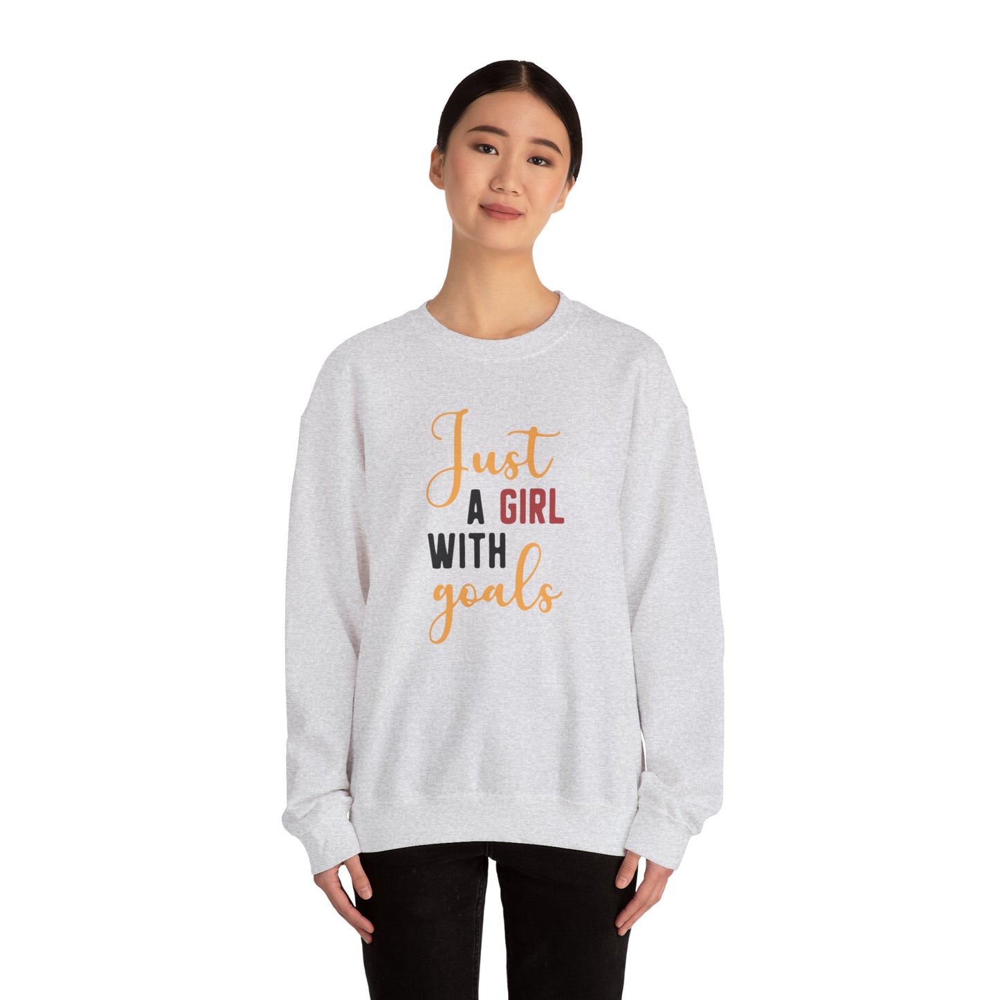 Girl With Goals Heavy Blend™ Crewneck Sweatshirt
