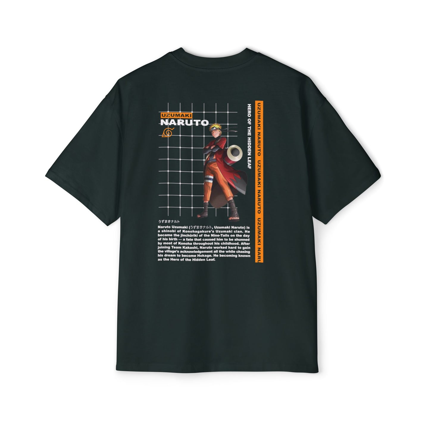 Naruto Anime Men's Heavy Oversized Tee