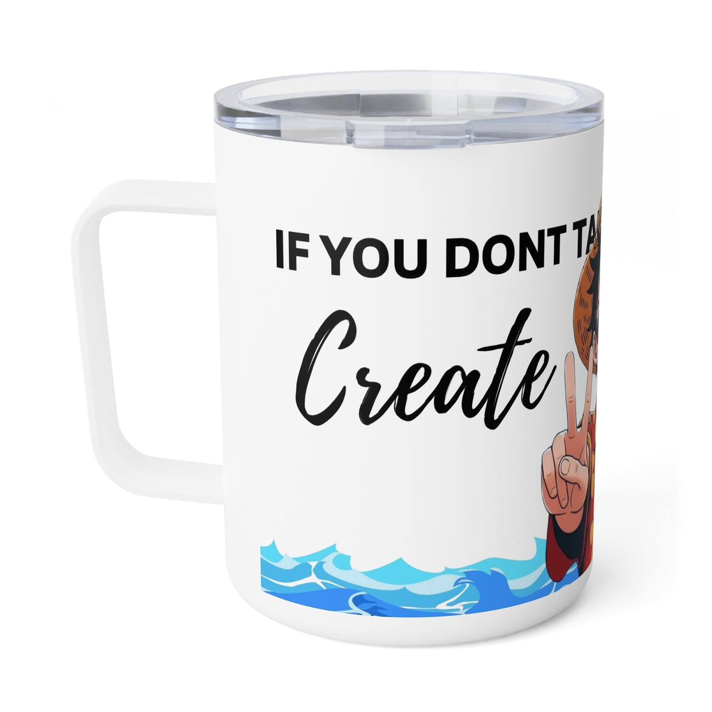 Anime Monkey D Luffy, Insulated Mug, 10oz