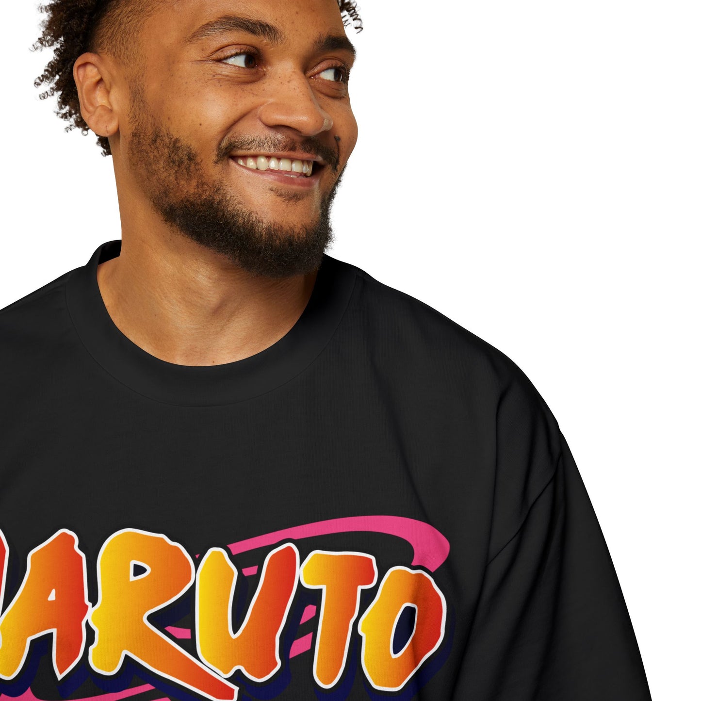 Naruto Anime Men's Heavy Oversized Tee