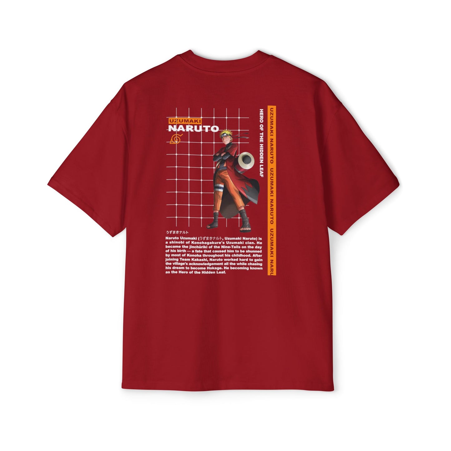 Naruto Anime Men's Heavy Oversized Tee