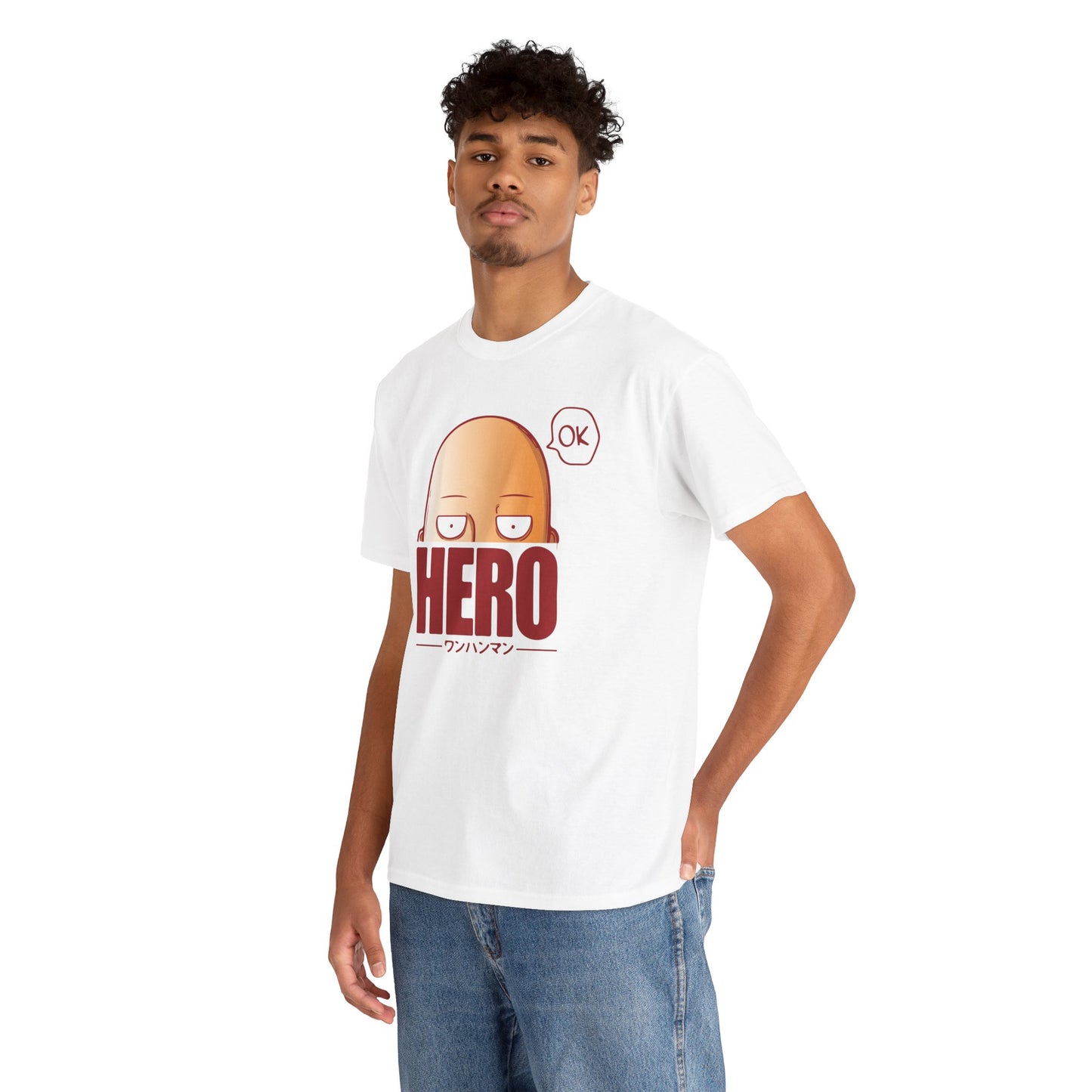 Hero Unisex Heavy Cotton Tee - One Punch Man Design