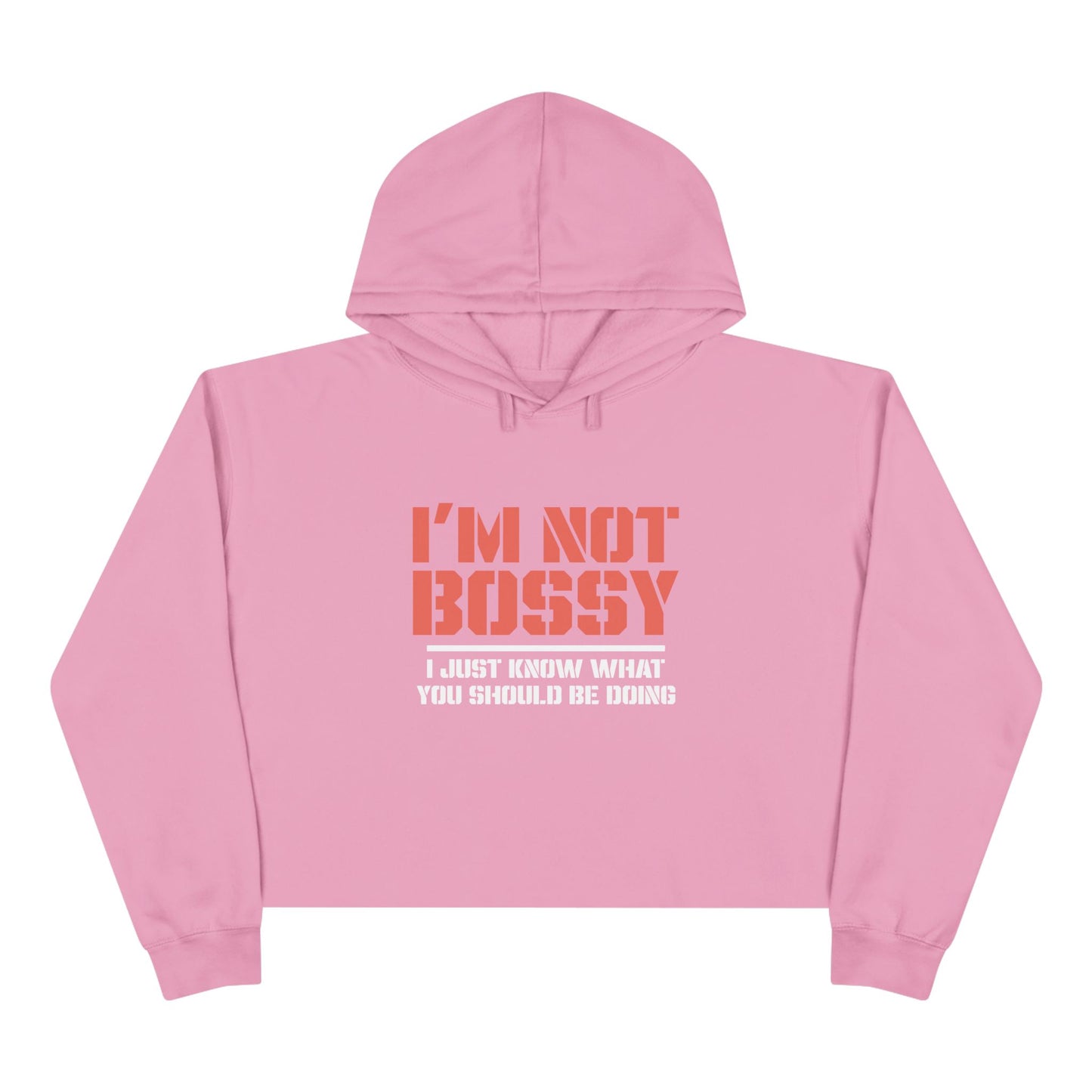 Bossy Woman Crop Hoodie - Funny and Trendy Women's Fashion