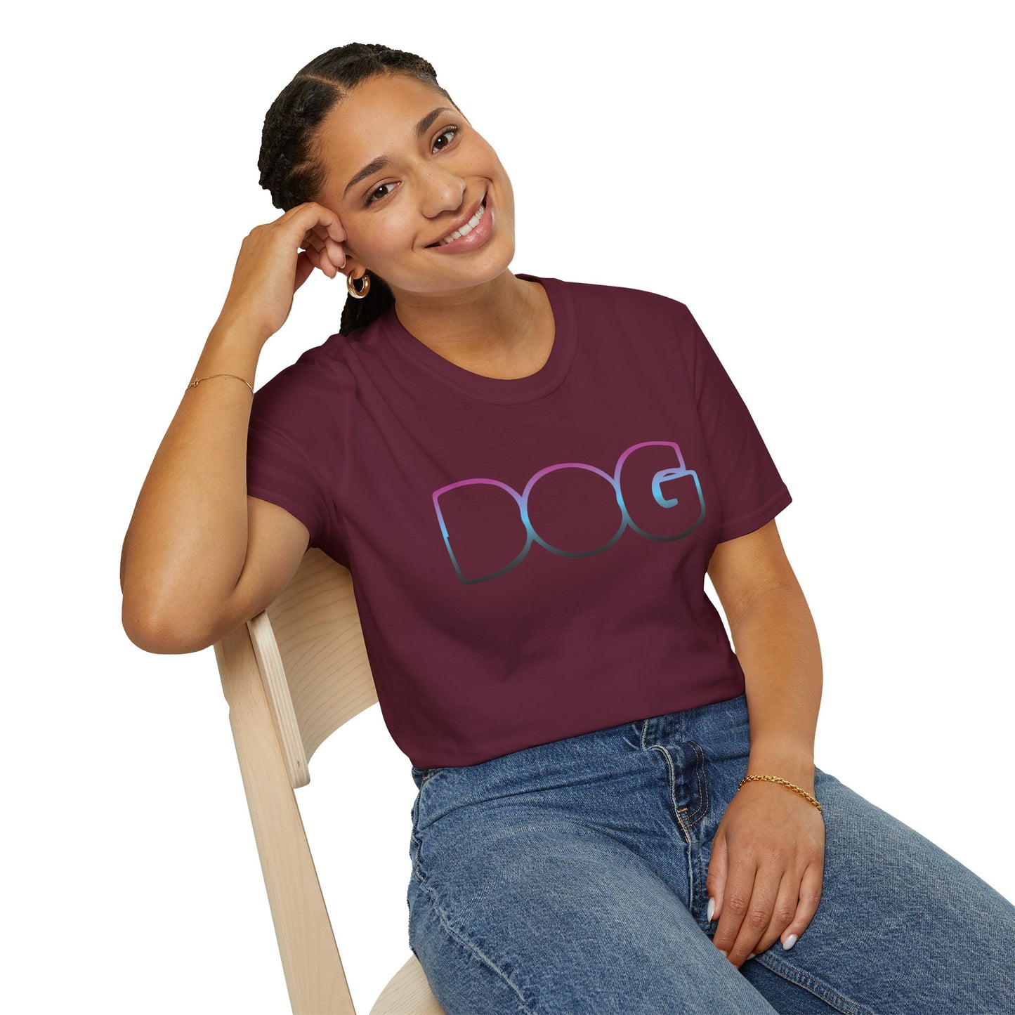 Fun Dog Graphic Unisex Softstyle T-Shirt - Perfect for Pet Lovers