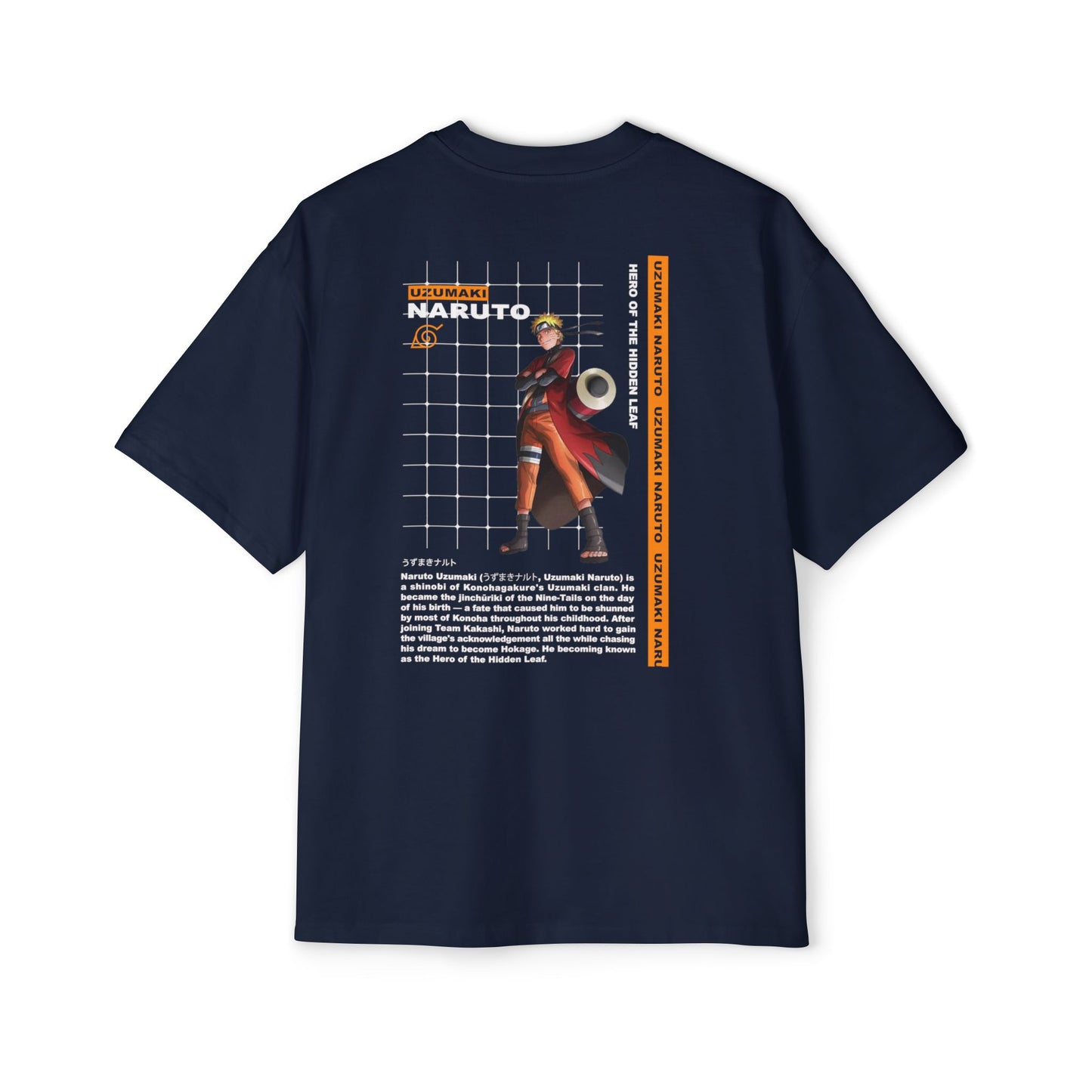 Naruto Anime Men's Heavy Oversized Tee