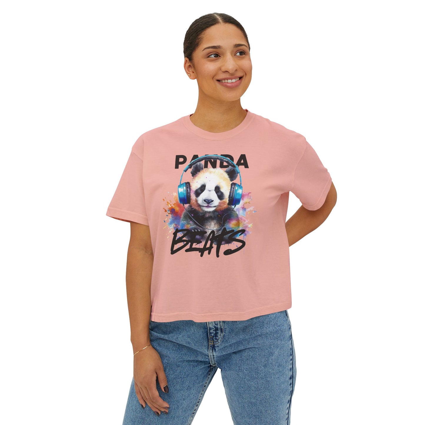Panda Beats Women's Boxy Tee