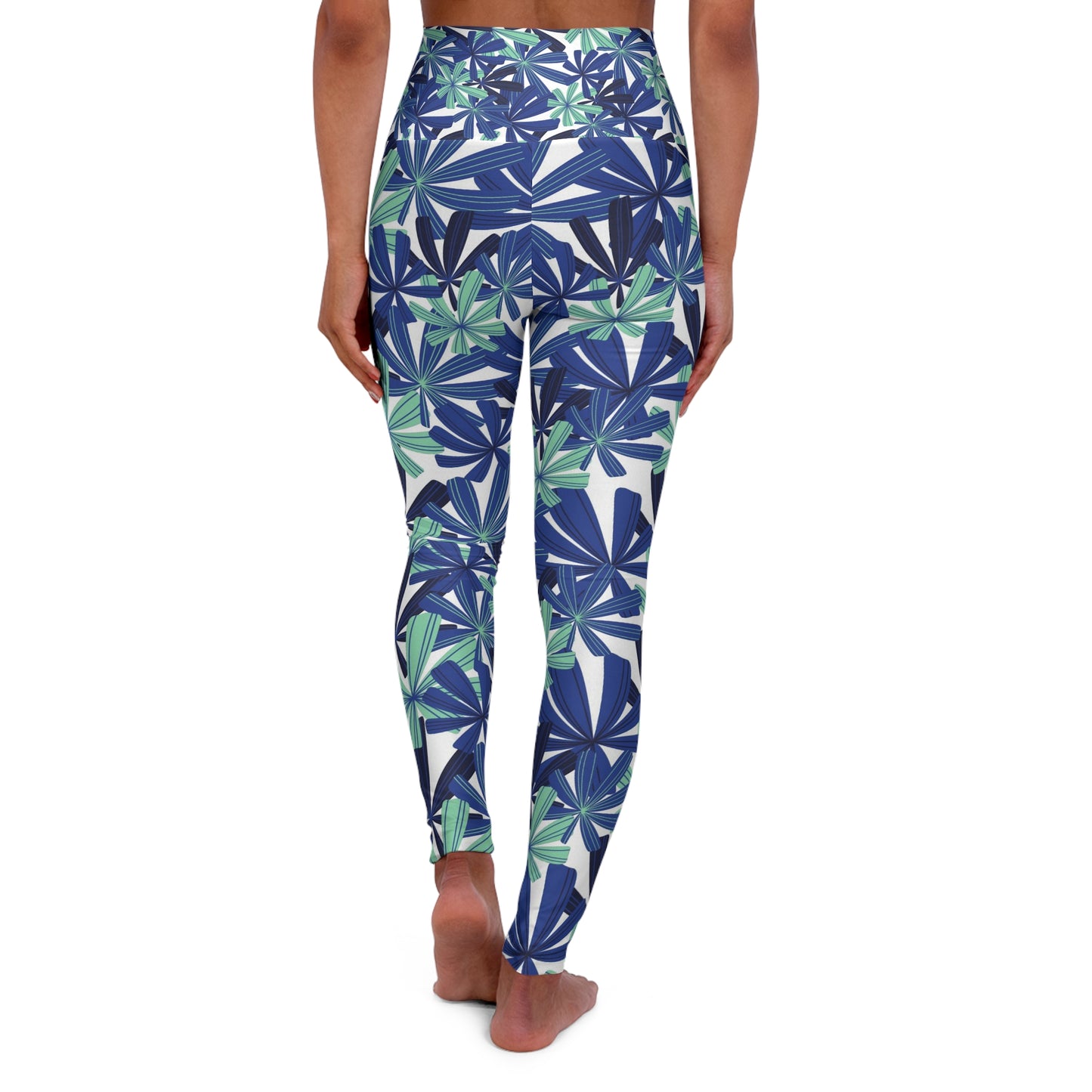 Blue AOP Yoga Leggings
