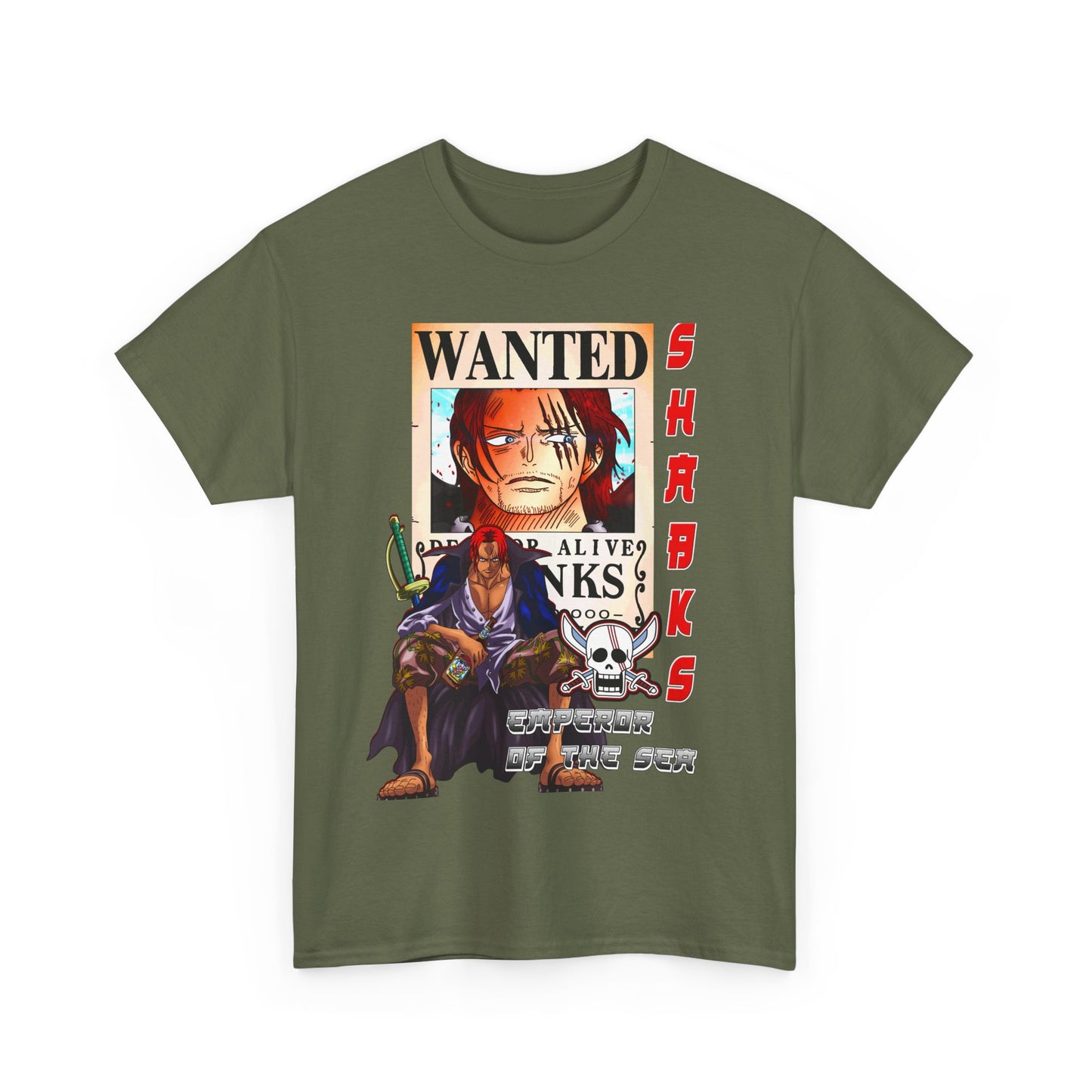 Anime One Piece Shanks Unisex Tee Shirt