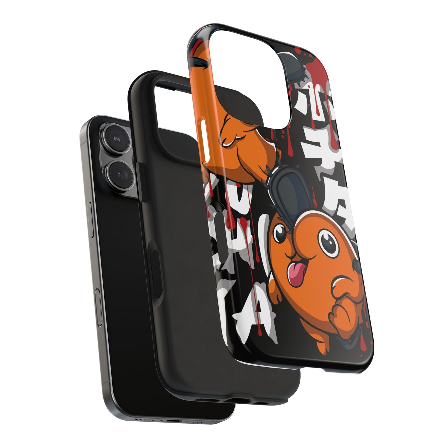 Chainsaw Man | Anime Tough Phone Case with Playful Characters