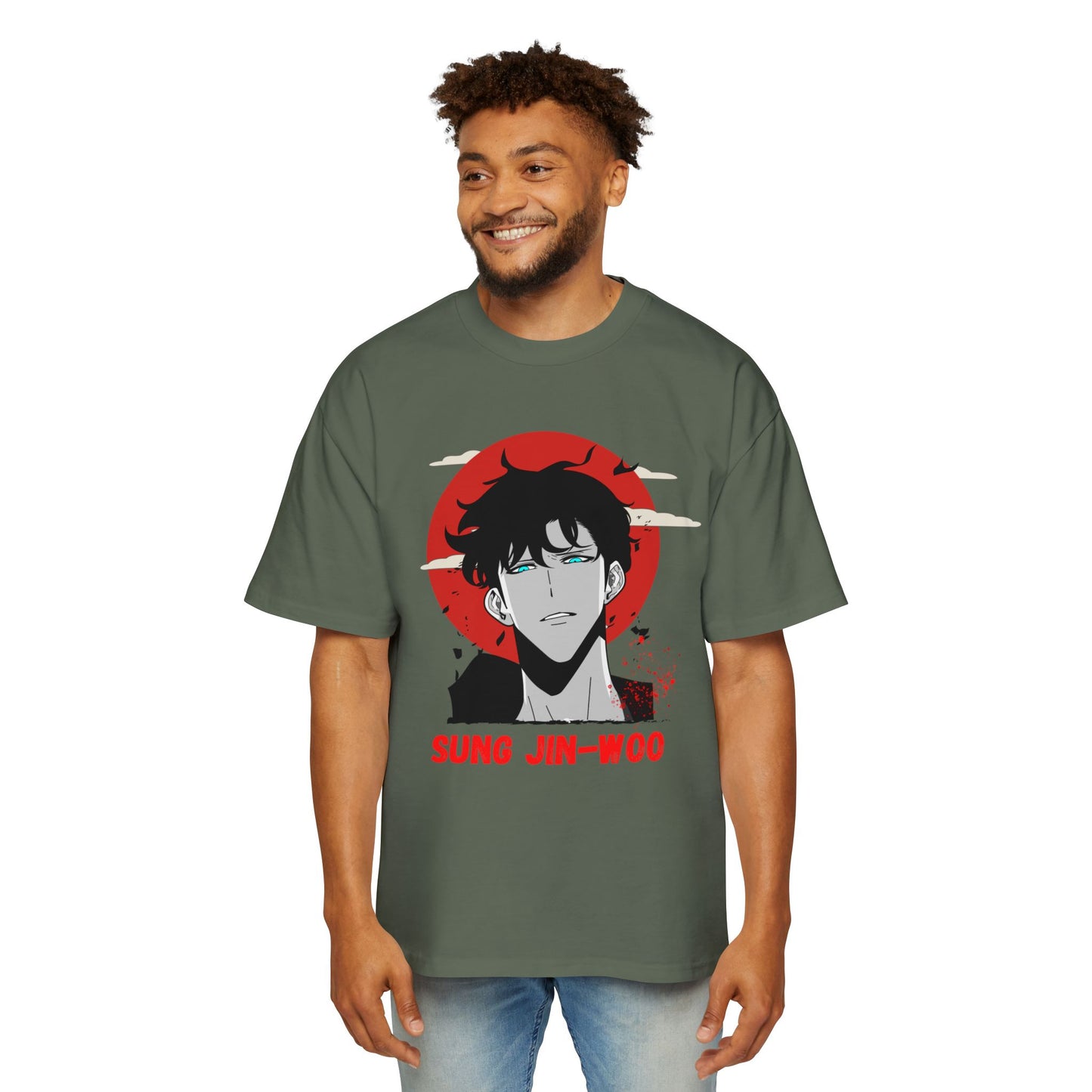 Sung Jin-Woo Graphic Oversized Tee for Anime Fans premium quality