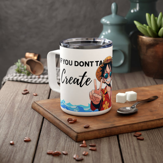 Anime Monkey D Luffy, Insulated Mug, 10oz