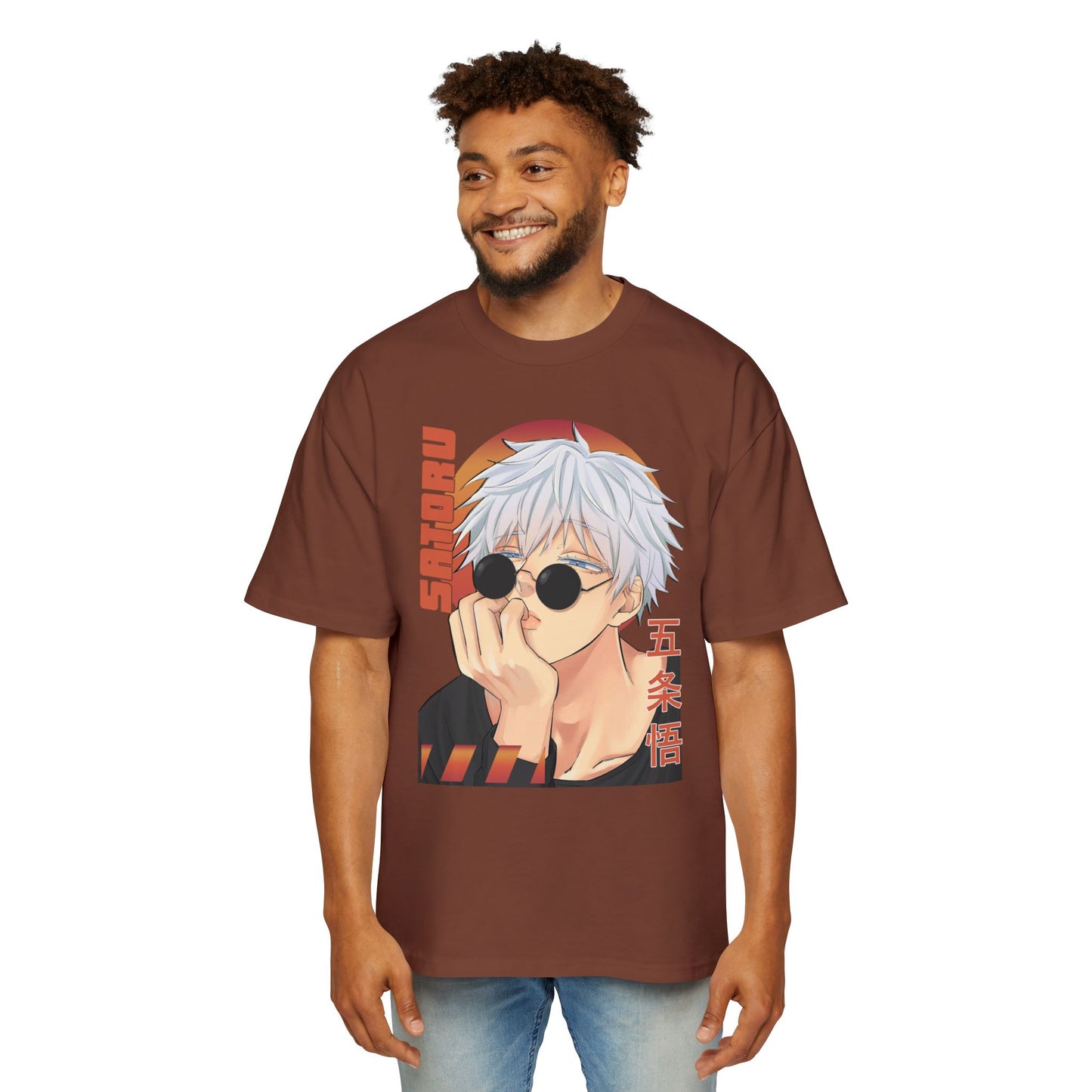 Anime Heavy Oversized Unisex Tee - Gojo Satoru Design