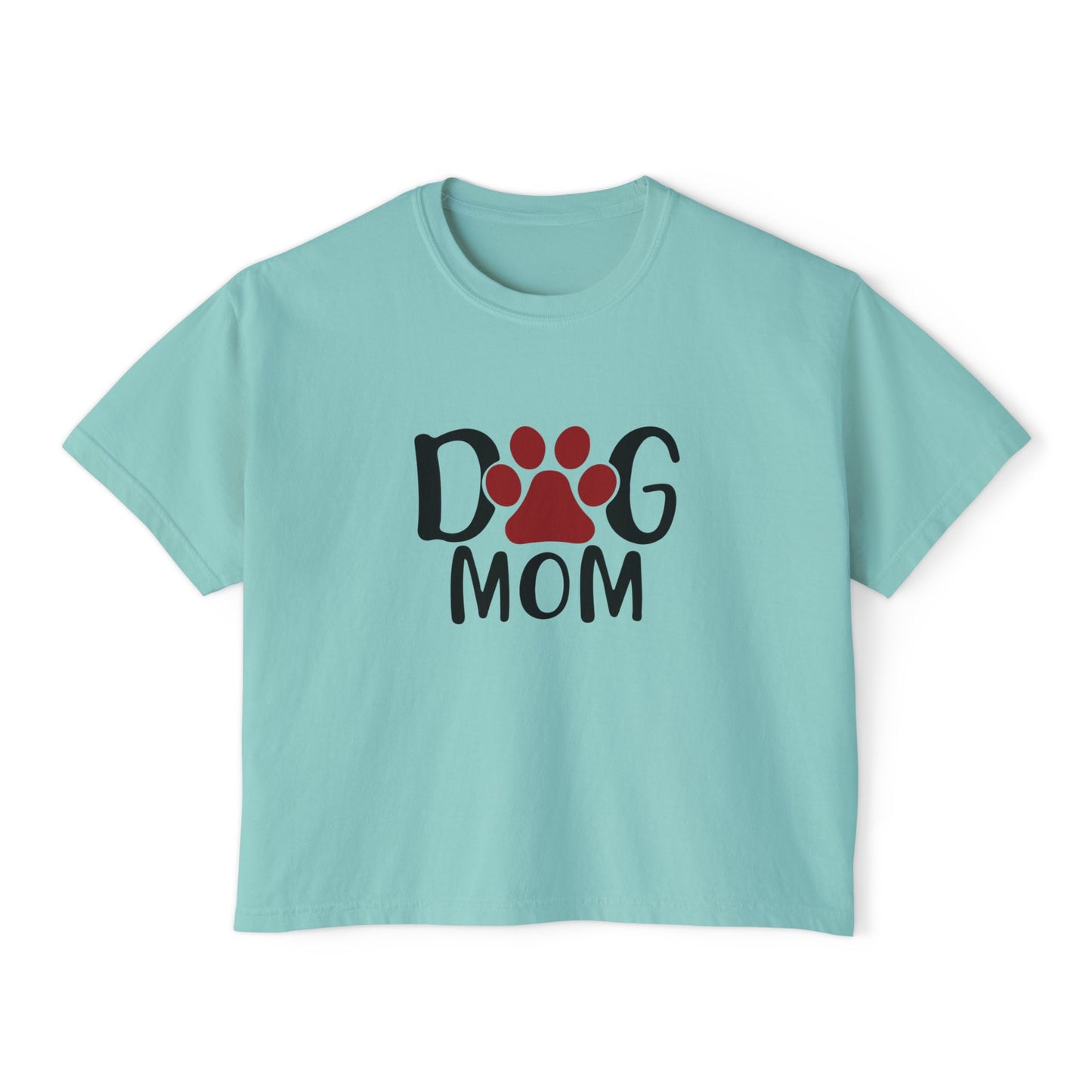 Dog Mom Women's Boxy Tee - Cozy & Stylish Pet Lover Shirt