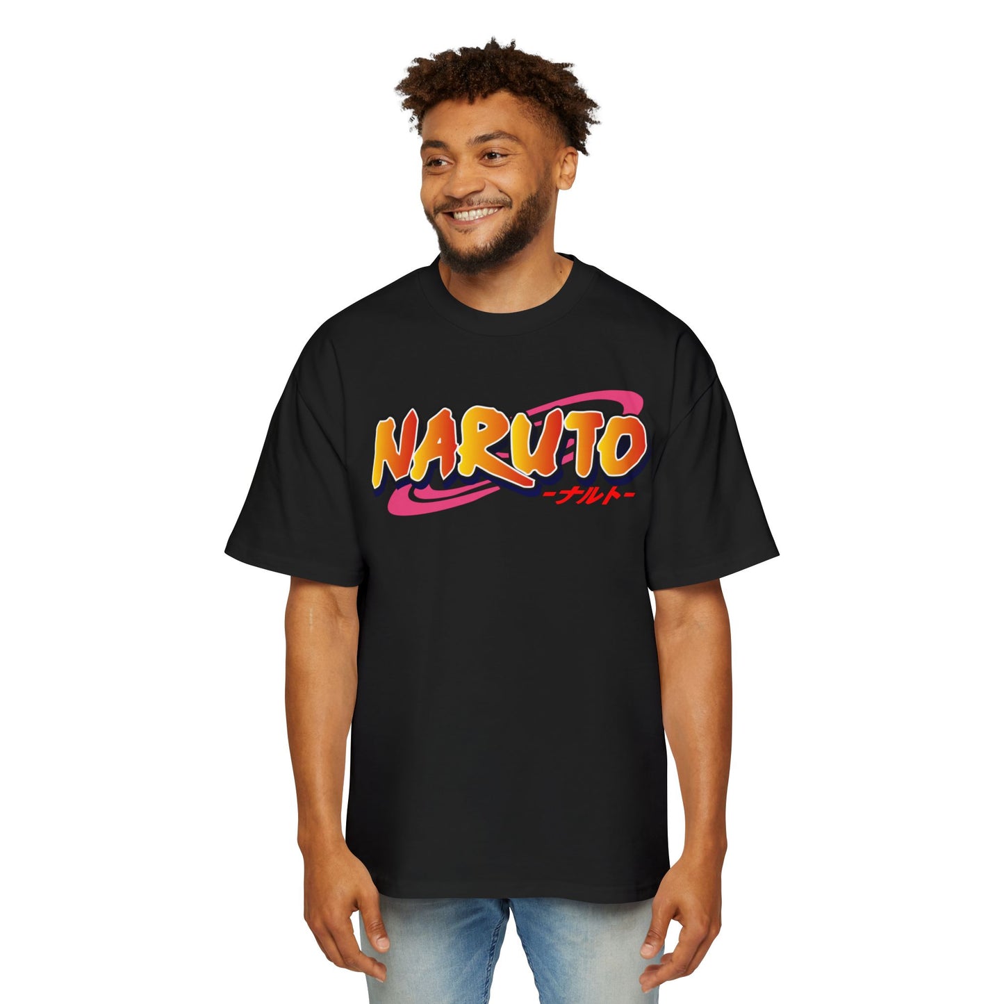 Naruto Anime Men's Heavy Oversized Tee