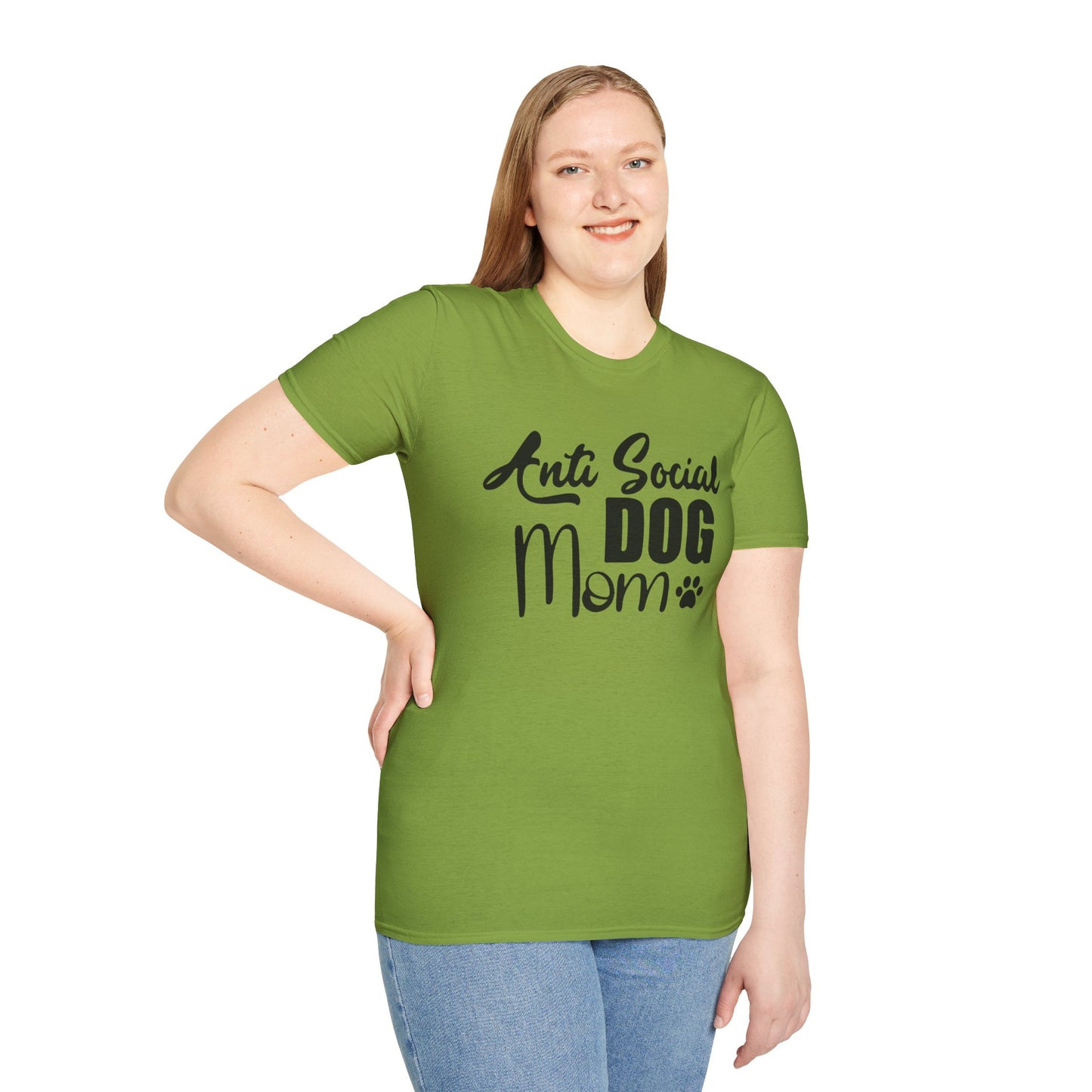 Anti-Social Dog Mom Women Softstyle T-Shirt