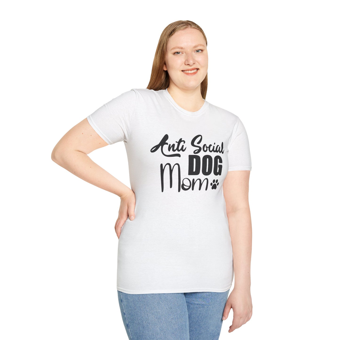 Anti-Social Dog Mom Women Softstyle T-Shirt