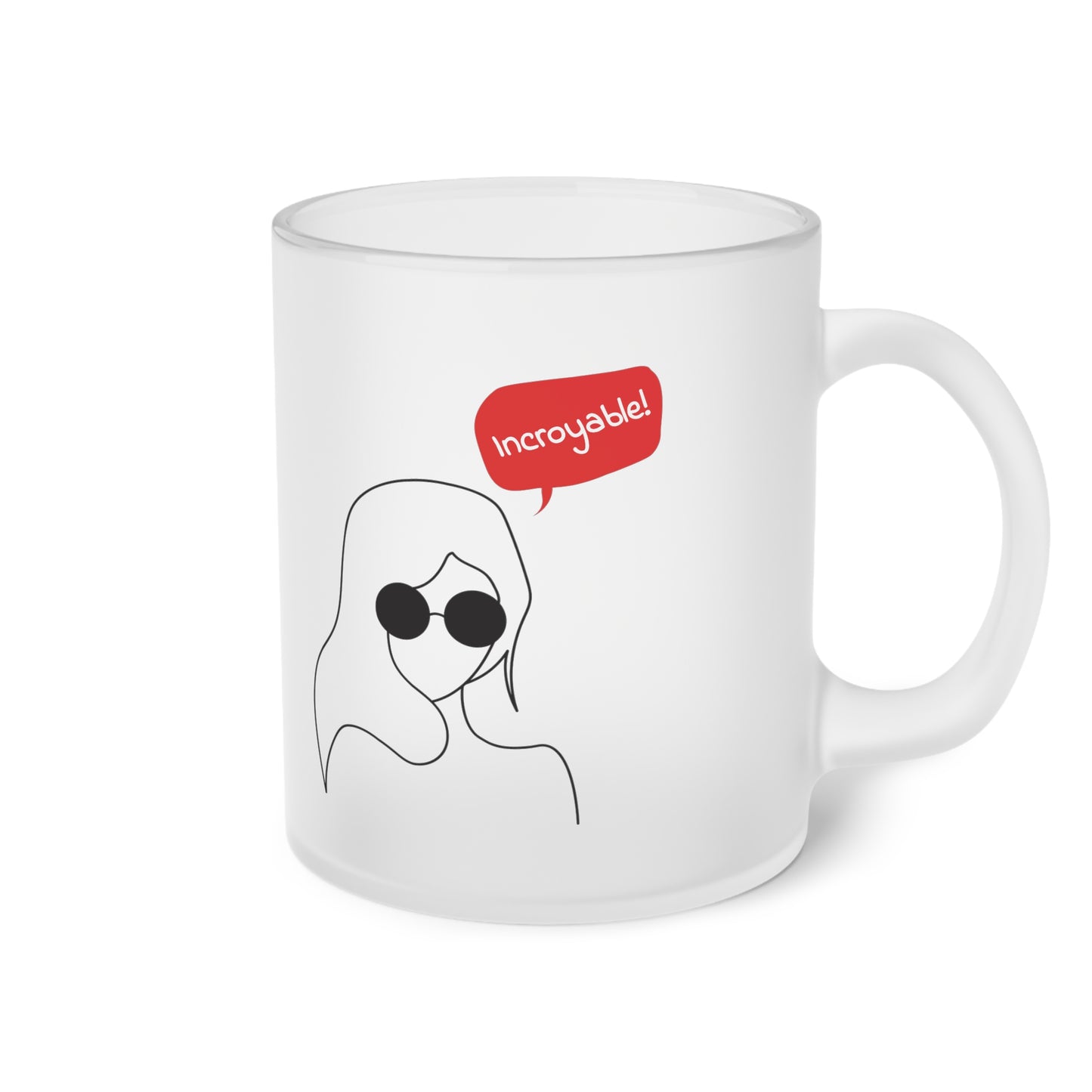 Confident Women Frosted Glass Mug