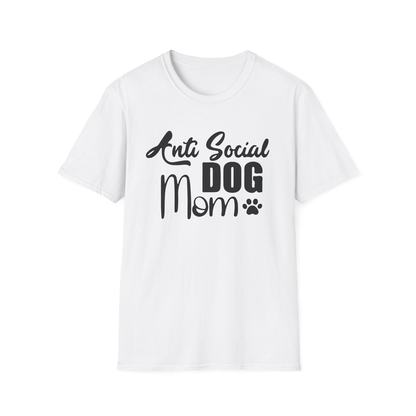 Anti-Social Dog Mom Women Softstyle T-Shirt