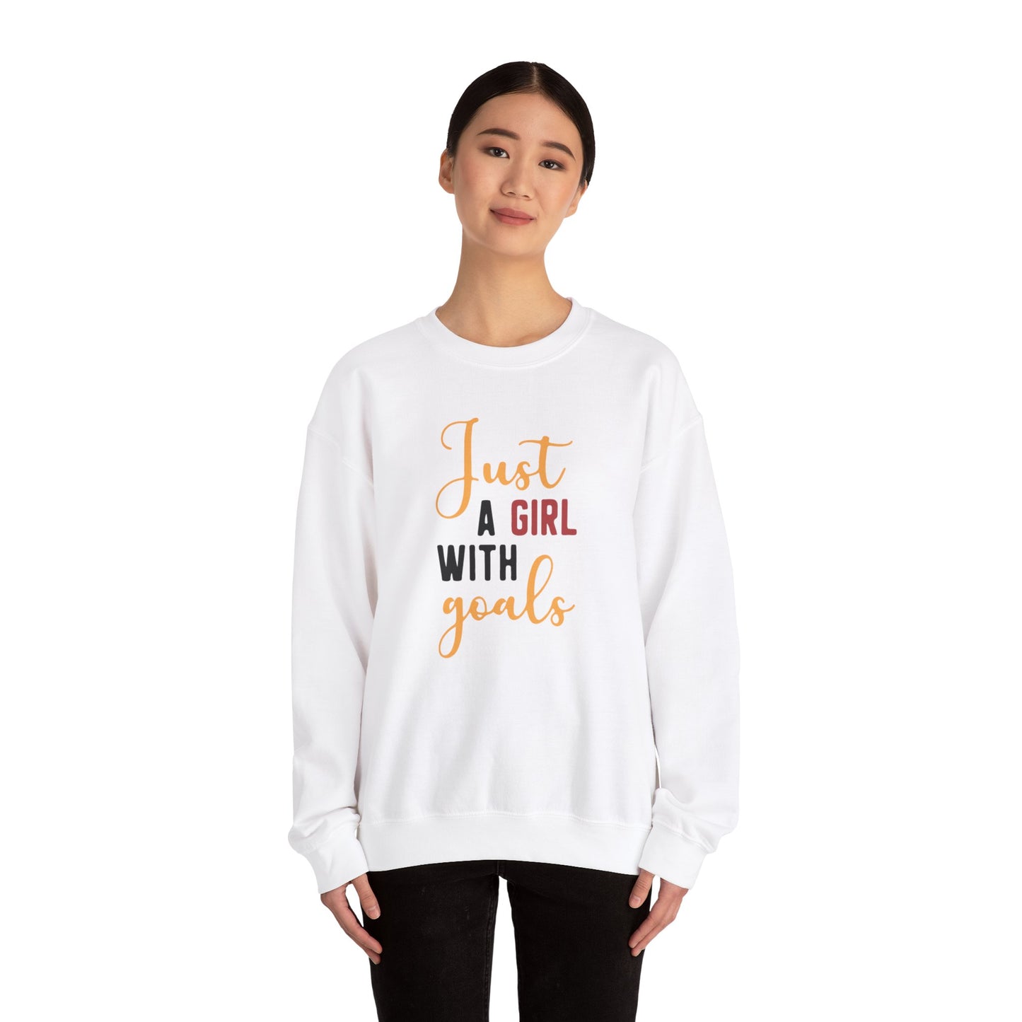 Girl With Goals Heavy Blend™ Crewneck Sweatshirt