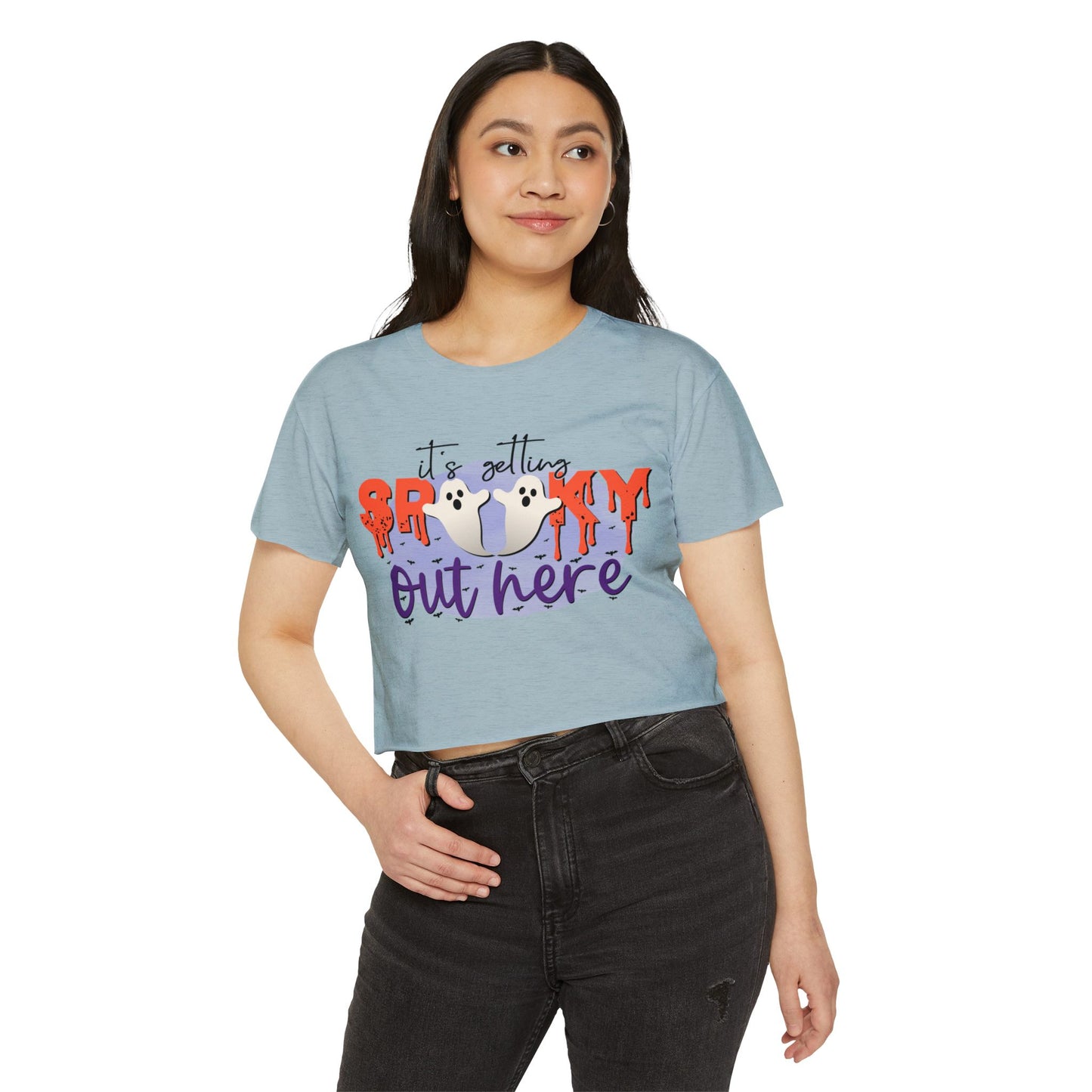 Spooky Halloween Women's Festival Crop Top
