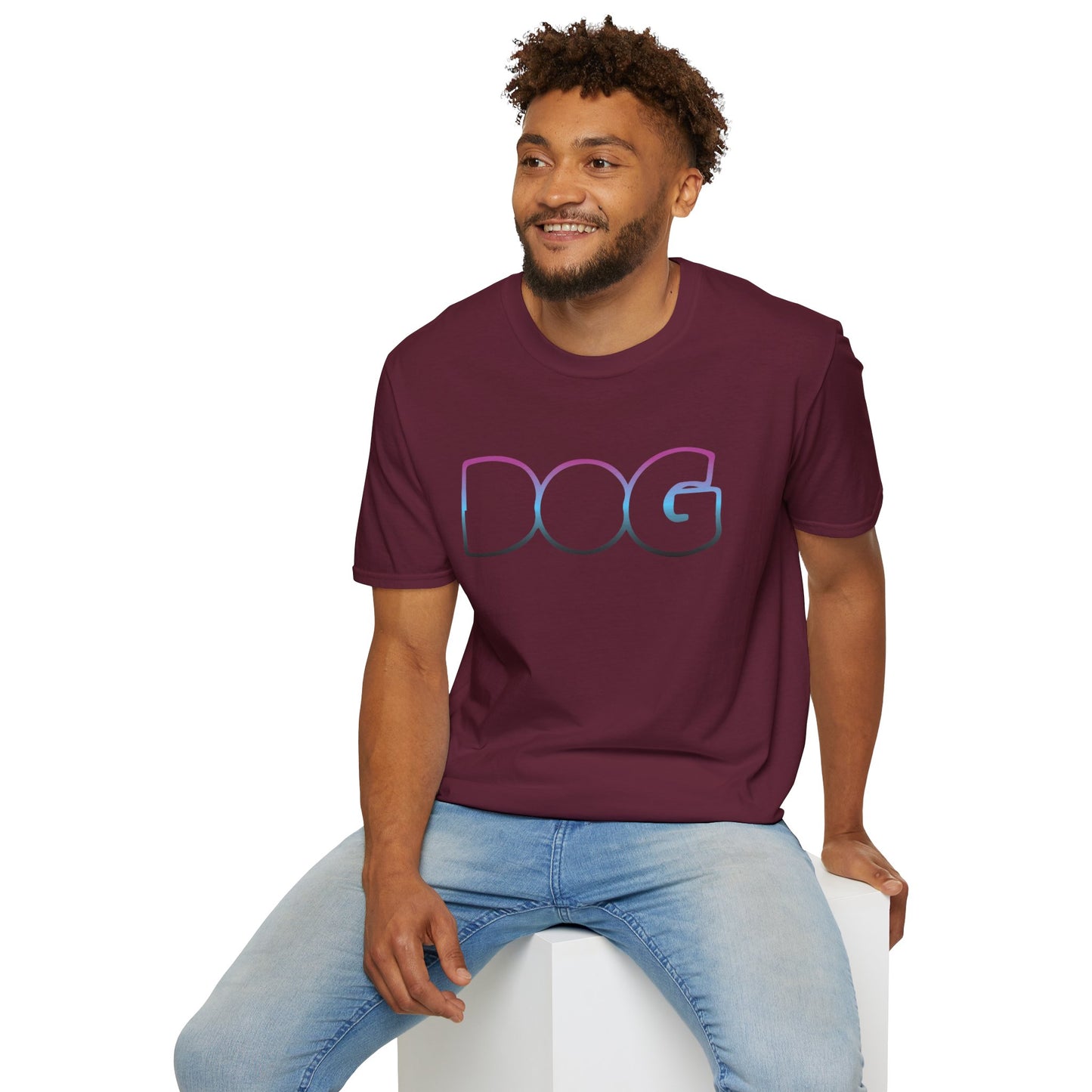 Fun Dog Graphic Unisex Softstyle T-Shirt - Perfect for Pet Lovers