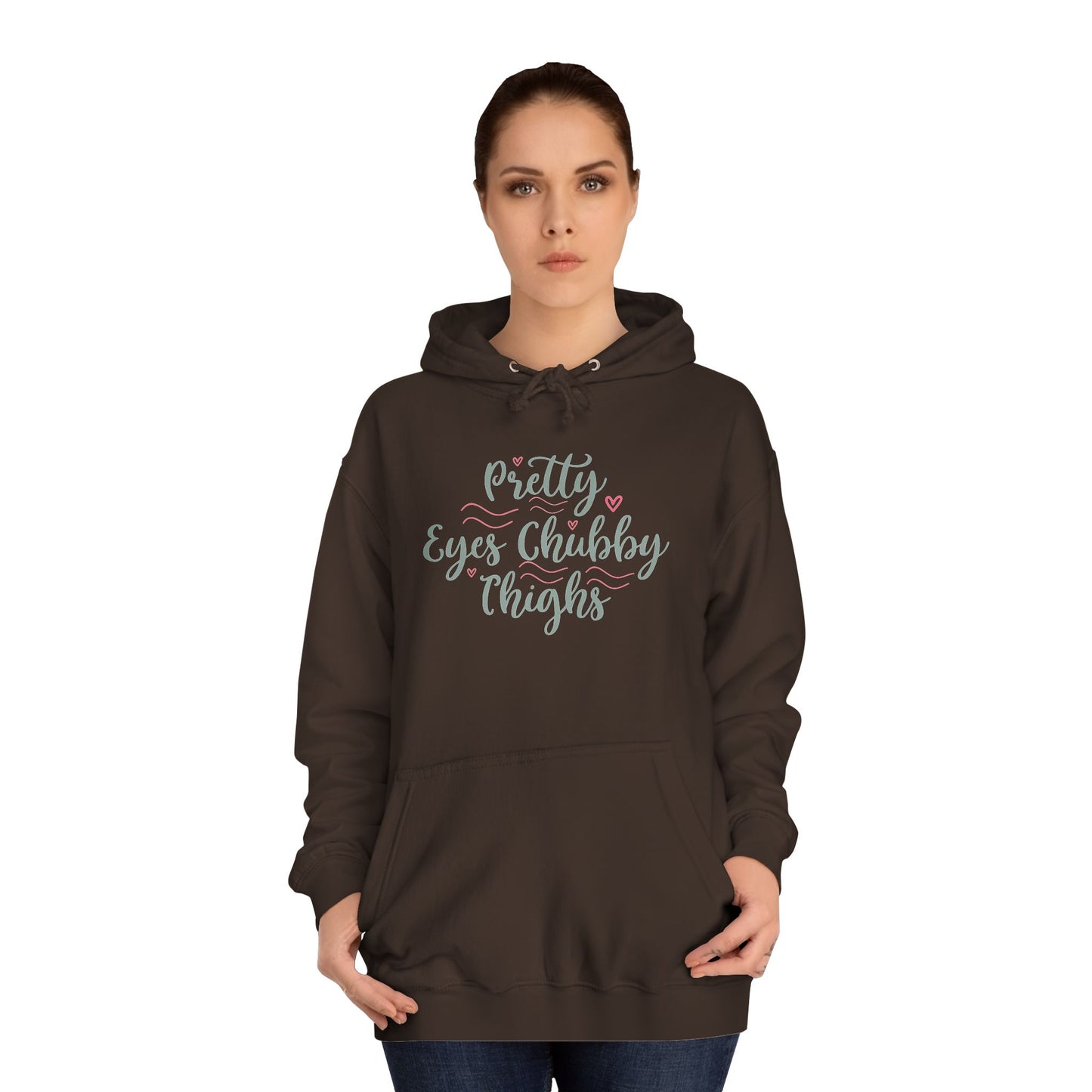Chubby Chicks College Hoodie