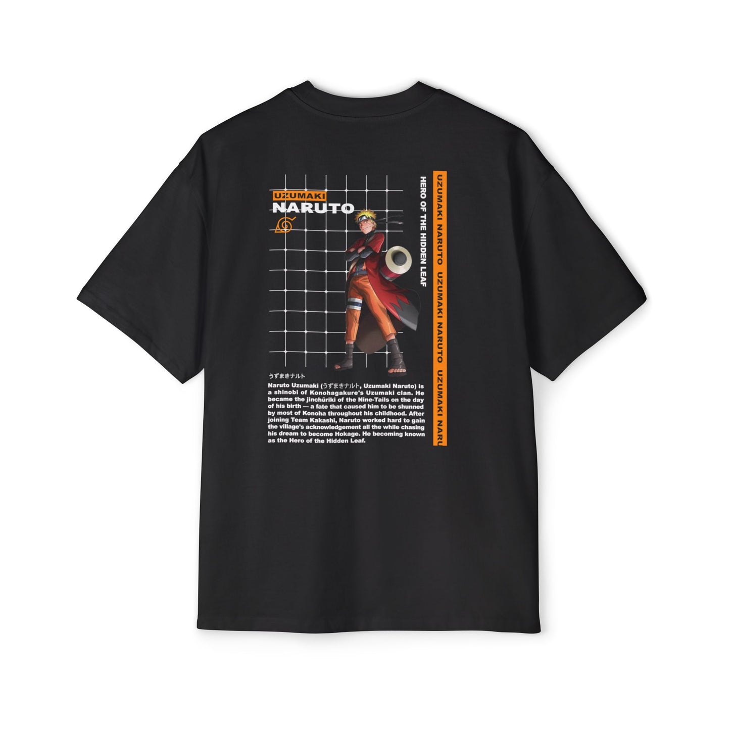 Naruto Anime Men's Heavy Oversized Tee