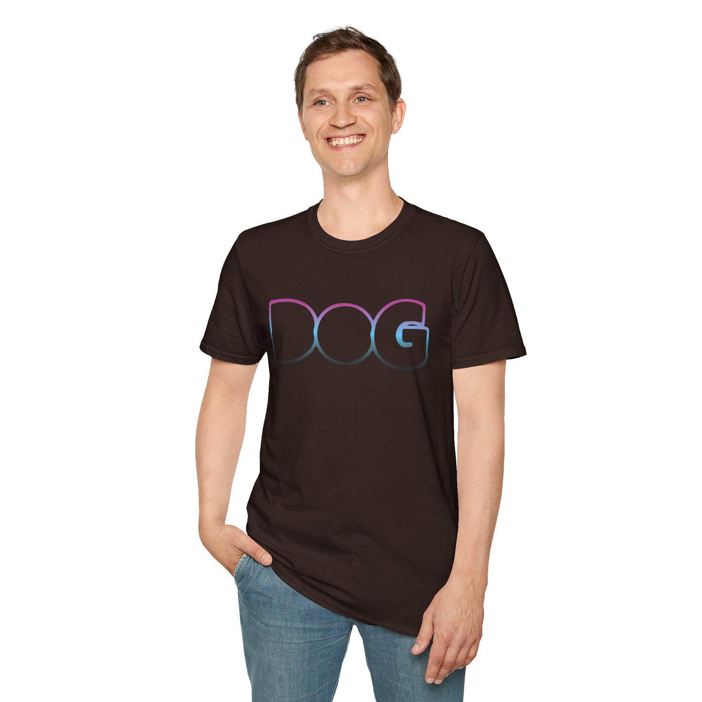 Fun Dog Graphic Unisex Softstyle T-Shirt - Perfect for Pet Lovers