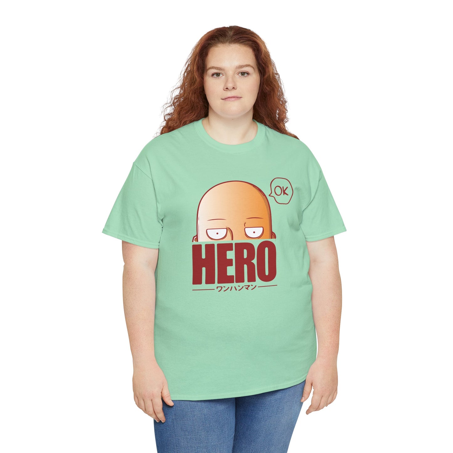 Hero Unisex Heavy Cotton Tee - One Punch Man Design