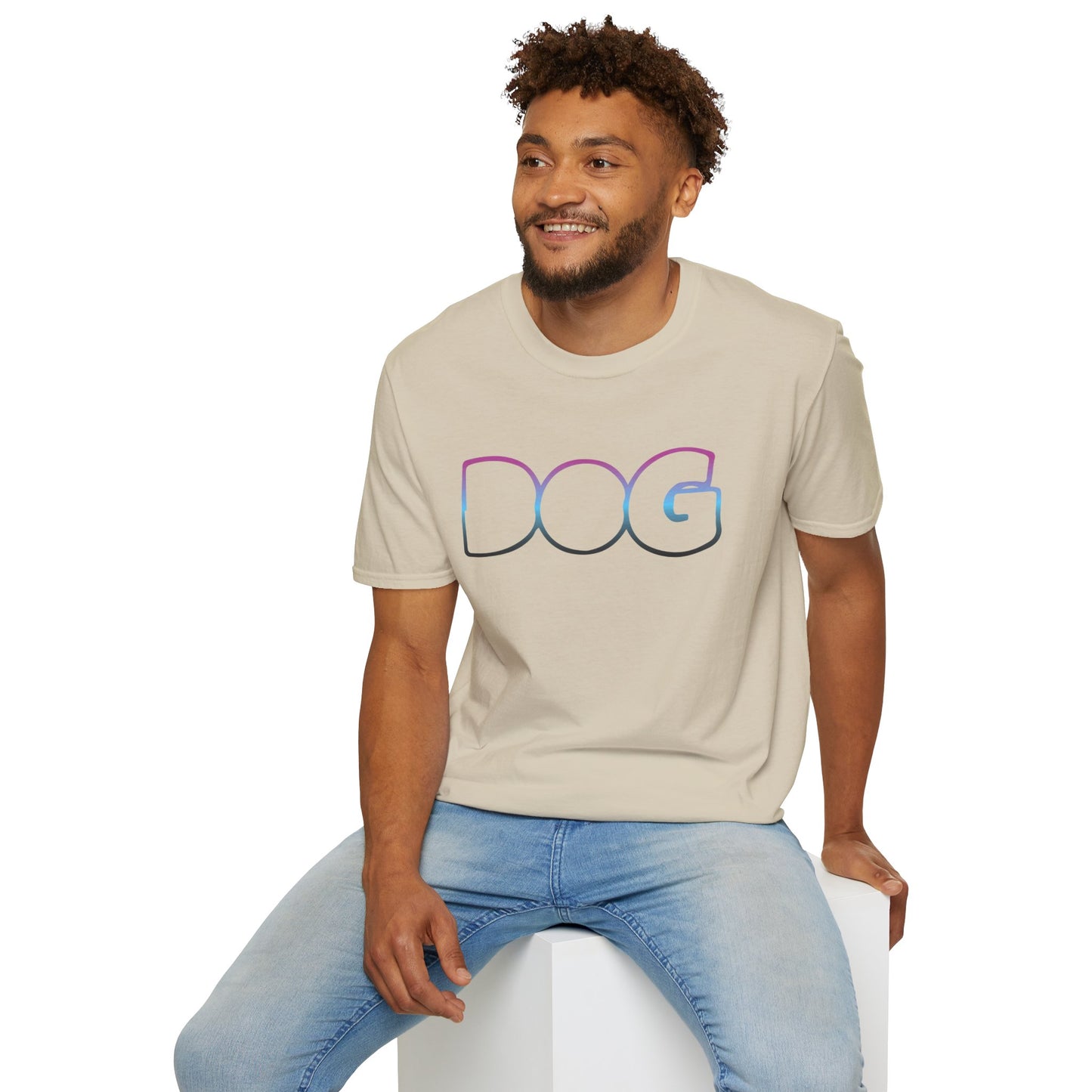 Fun Dog Graphic Unisex Softstyle T-Shirt - Perfect for Pet Lovers