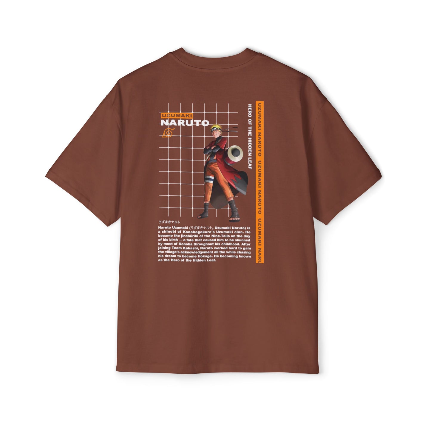 Naruto Anime Men's Heavy Oversized Tee