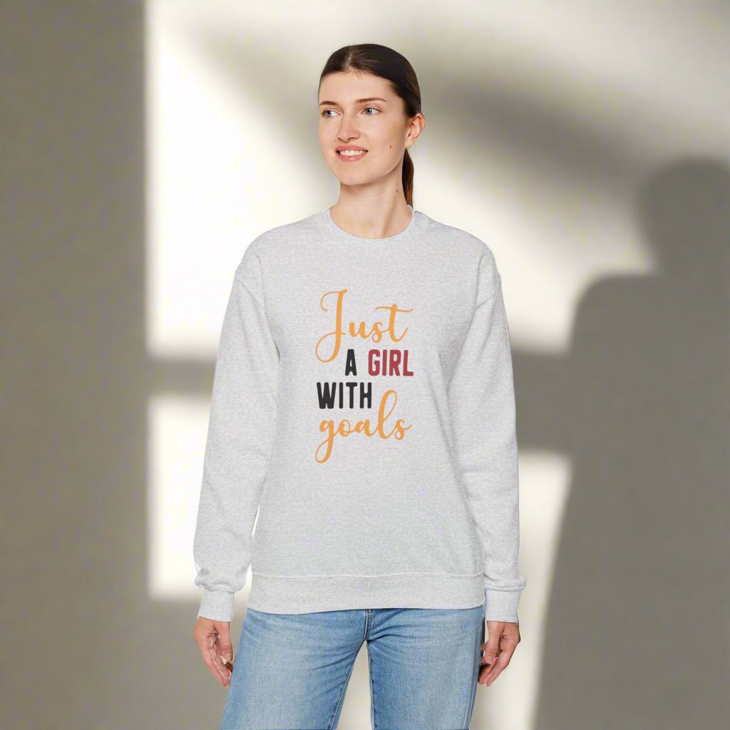 Girl With Goals Heavy Blend™ Crewneck Sweatshirt