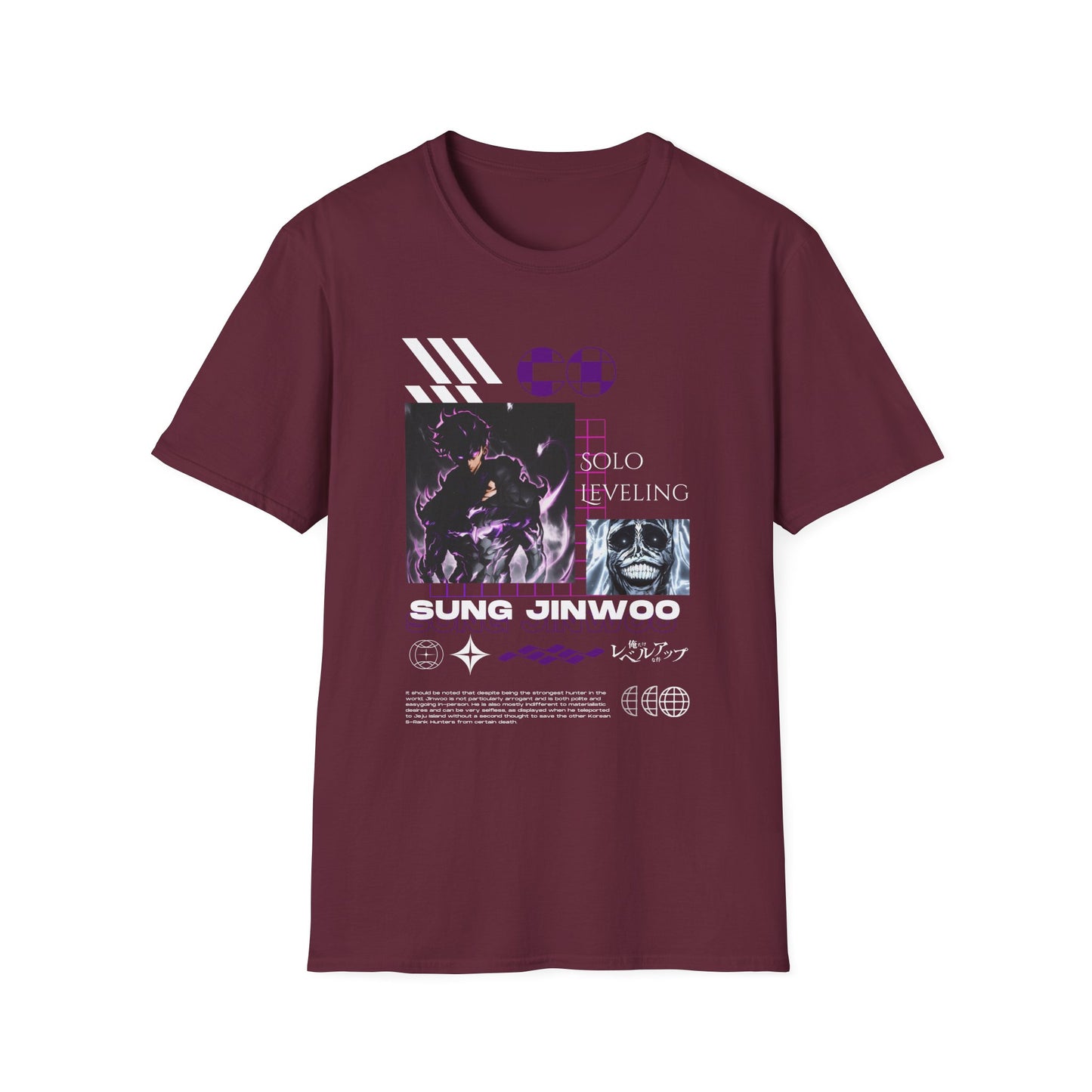 Solo Leveling Sung Jinwoo Unisex T-Shirt softstyle
