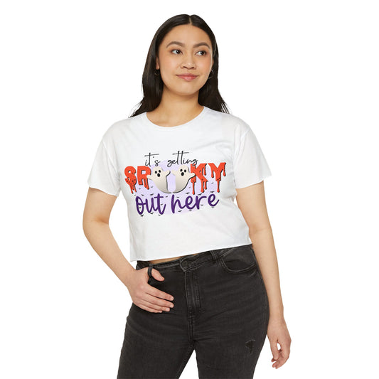 Spooky Halloween Women's Festival Crop Top