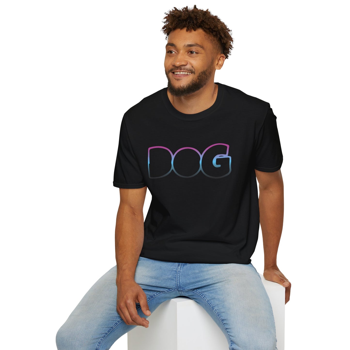 Fun Dog Graphic Unisex Softstyle T-Shirt - Perfect for Pet Lovers