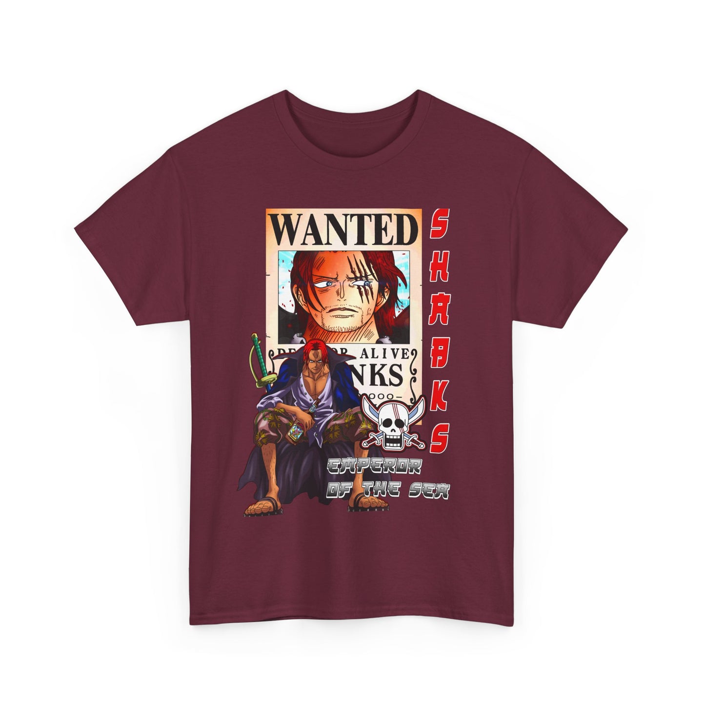 Anime One Piece Shanks Unisex Tee Shirt