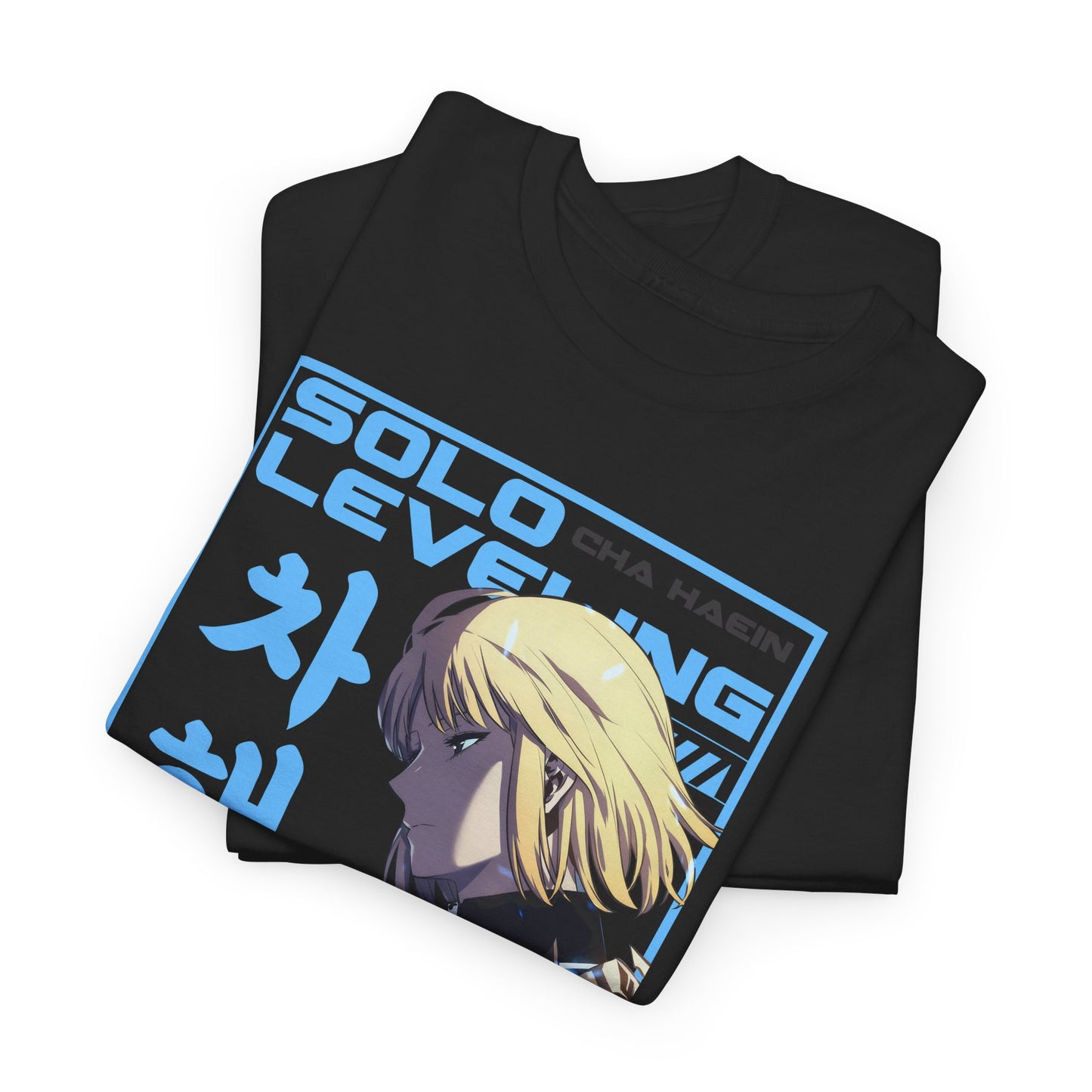 Cha Hae-in Unisex Heavy Cotton Tee - Solo Leveling Character Design