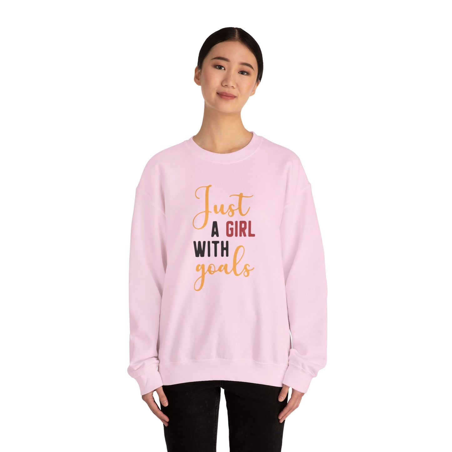 Girl With Goals Heavy Blend™ Crewneck Sweatshirt