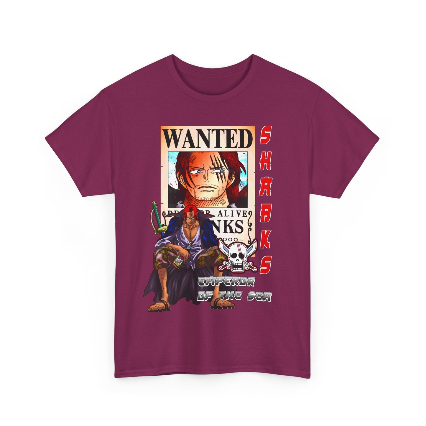 Anime One Piece Shanks Unisex Tee Shirt