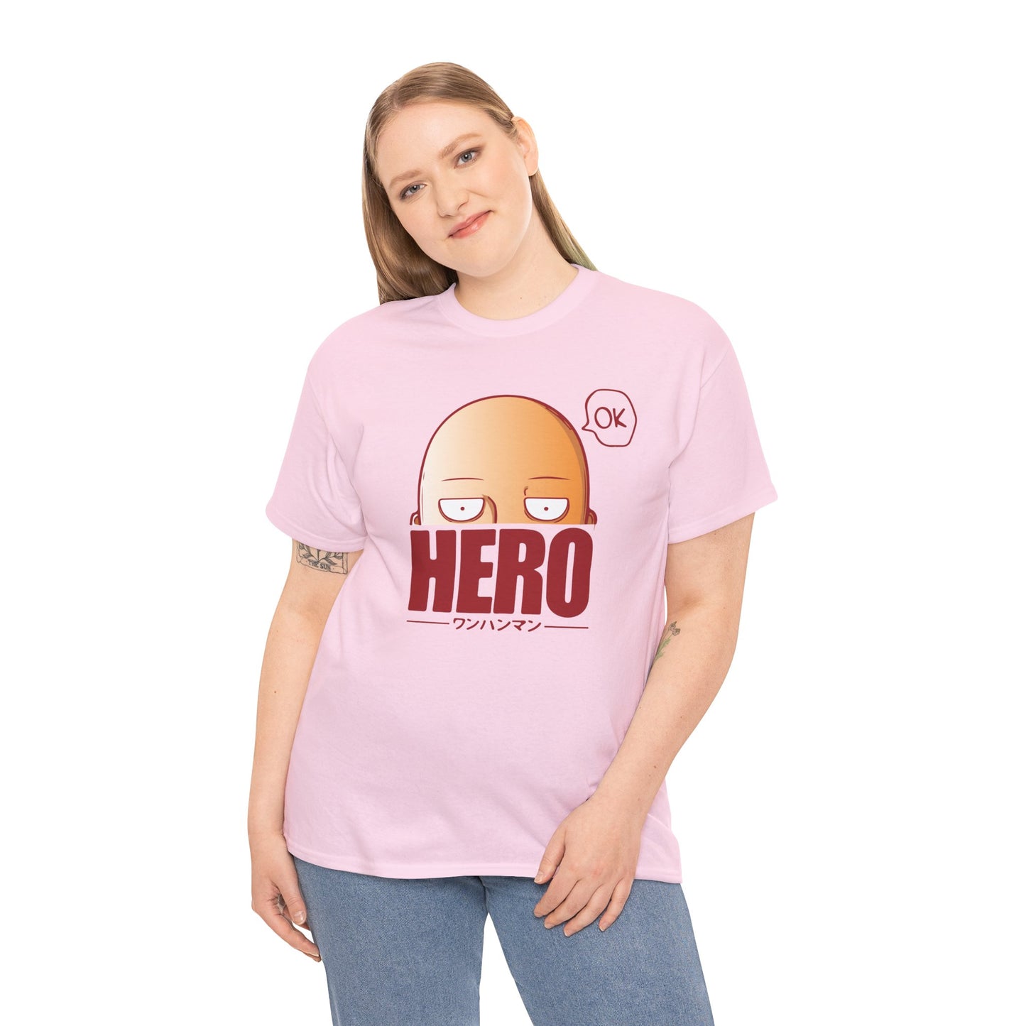Hero Unisex Heavy Cotton Tee - One Punch Man Design