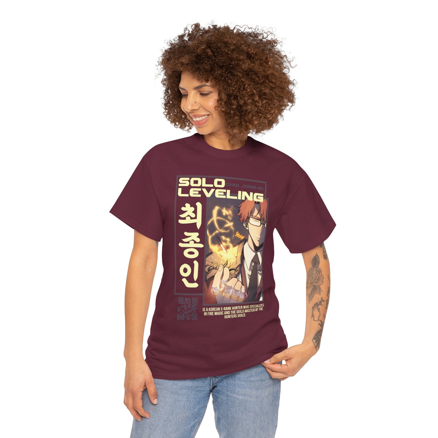 Solo Leveling Graphic Tee - Unisex Heavy Cotton T-Shirt