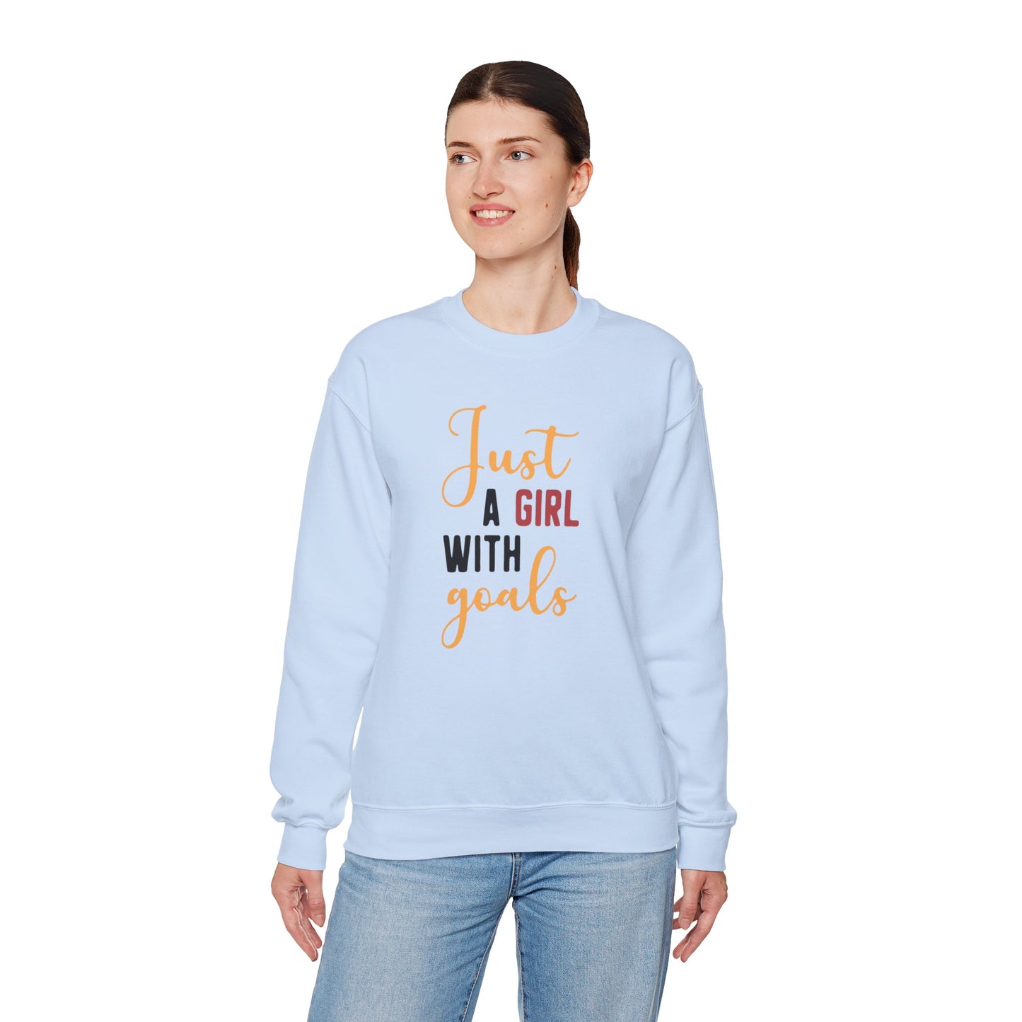 Girl With Goals Heavy Blend™ Crewneck Sweatshirt