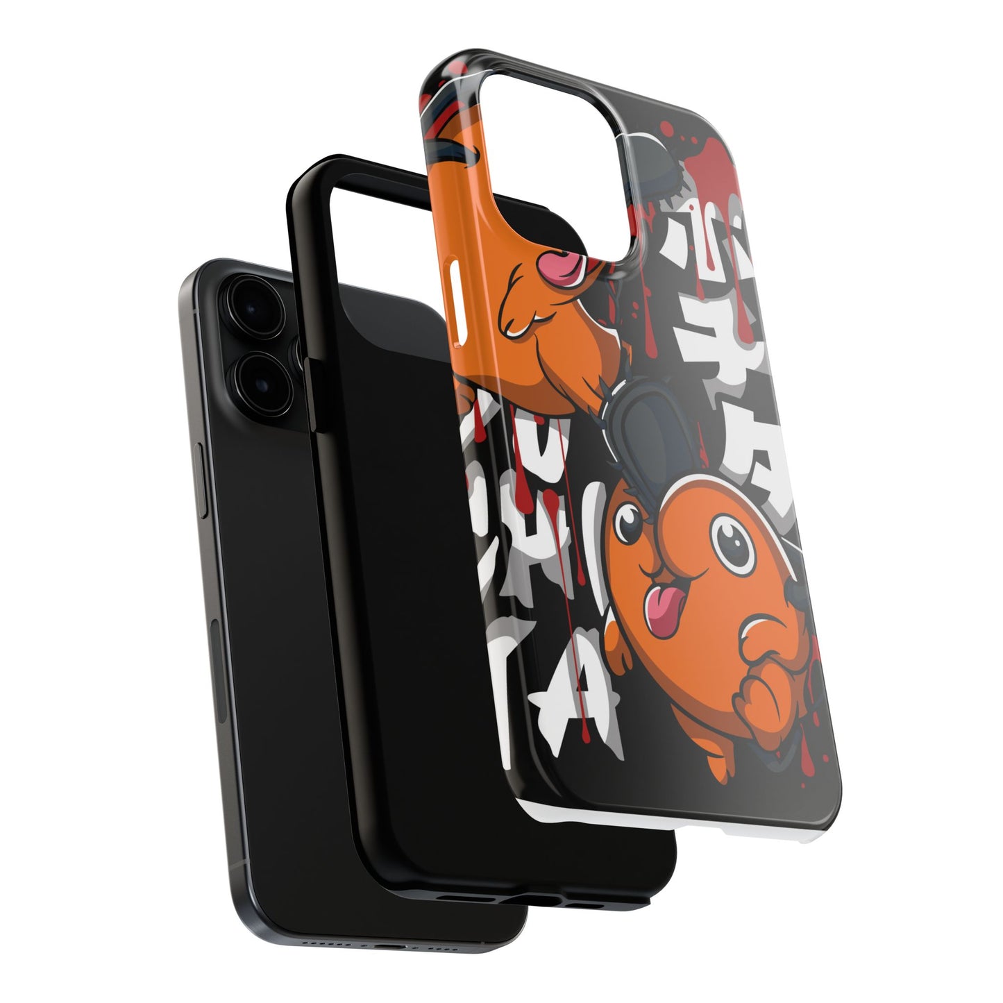 Chainsaw Man | Anime Tough Phone Case with Playful Characters