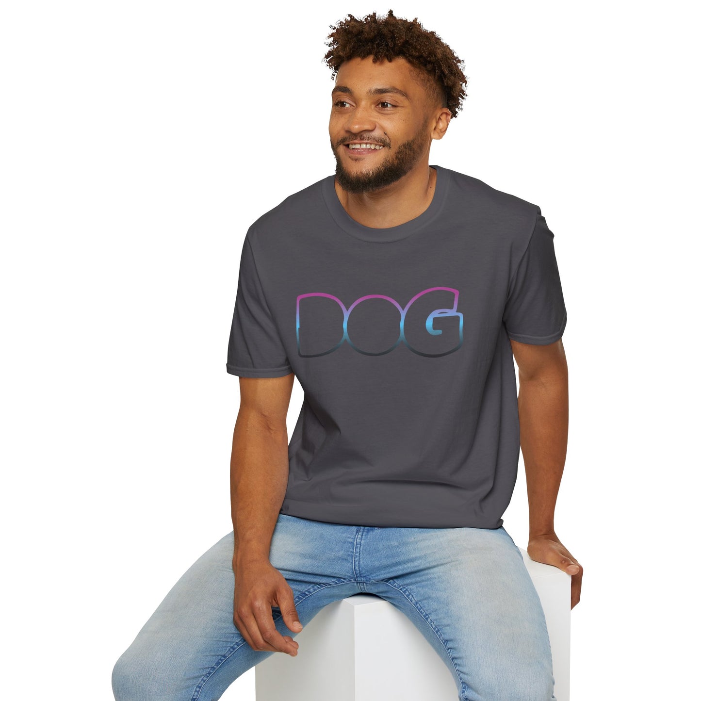 Fun Dog Graphic Unisex Softstyle T-Shirt - Perfect for Pet Lovers