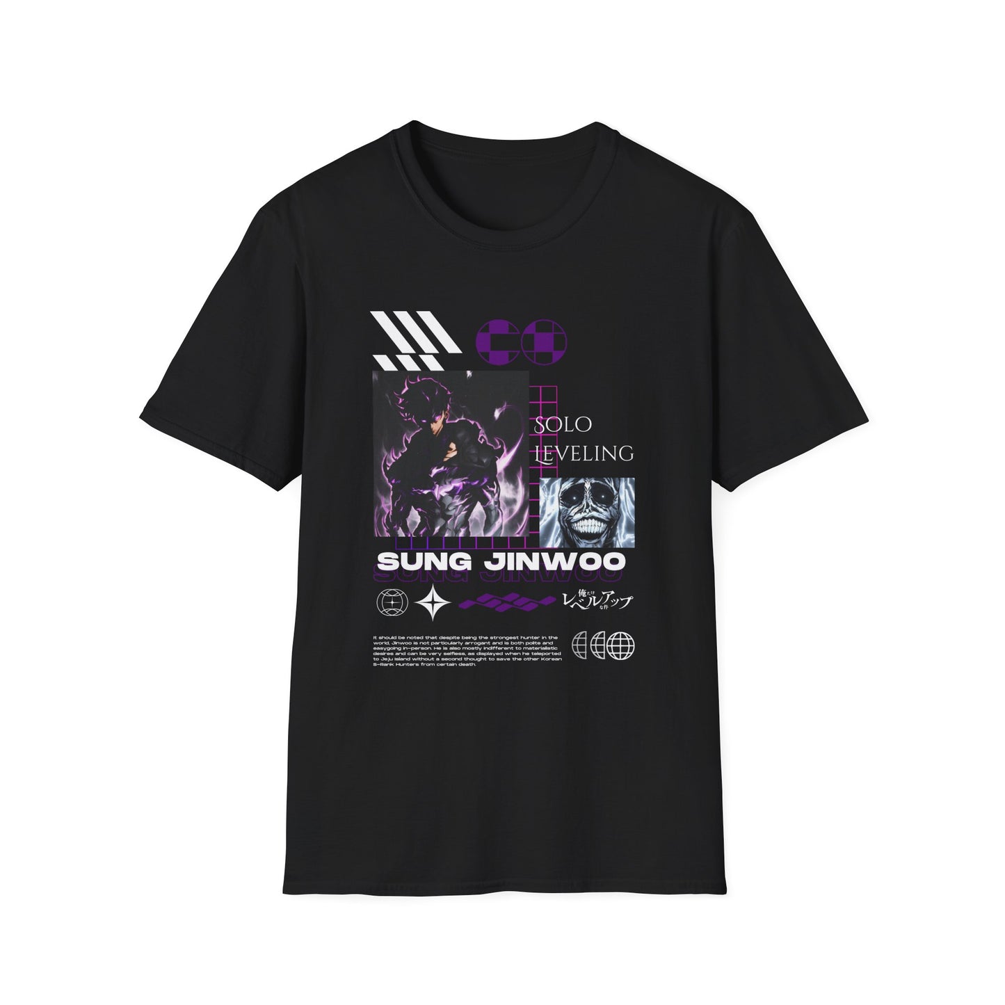 Solo Leveling Sung Jinwoo Unisex T-Shirt softstyle